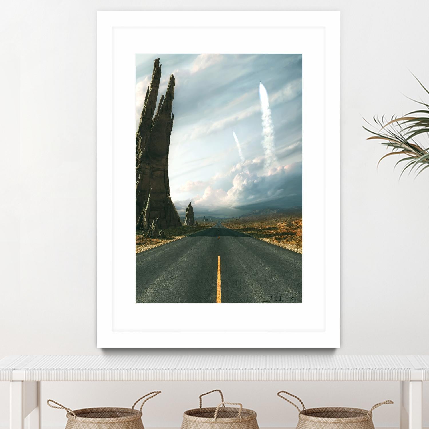 Mission by Stephane Belin on GIANT ART - grey landscape