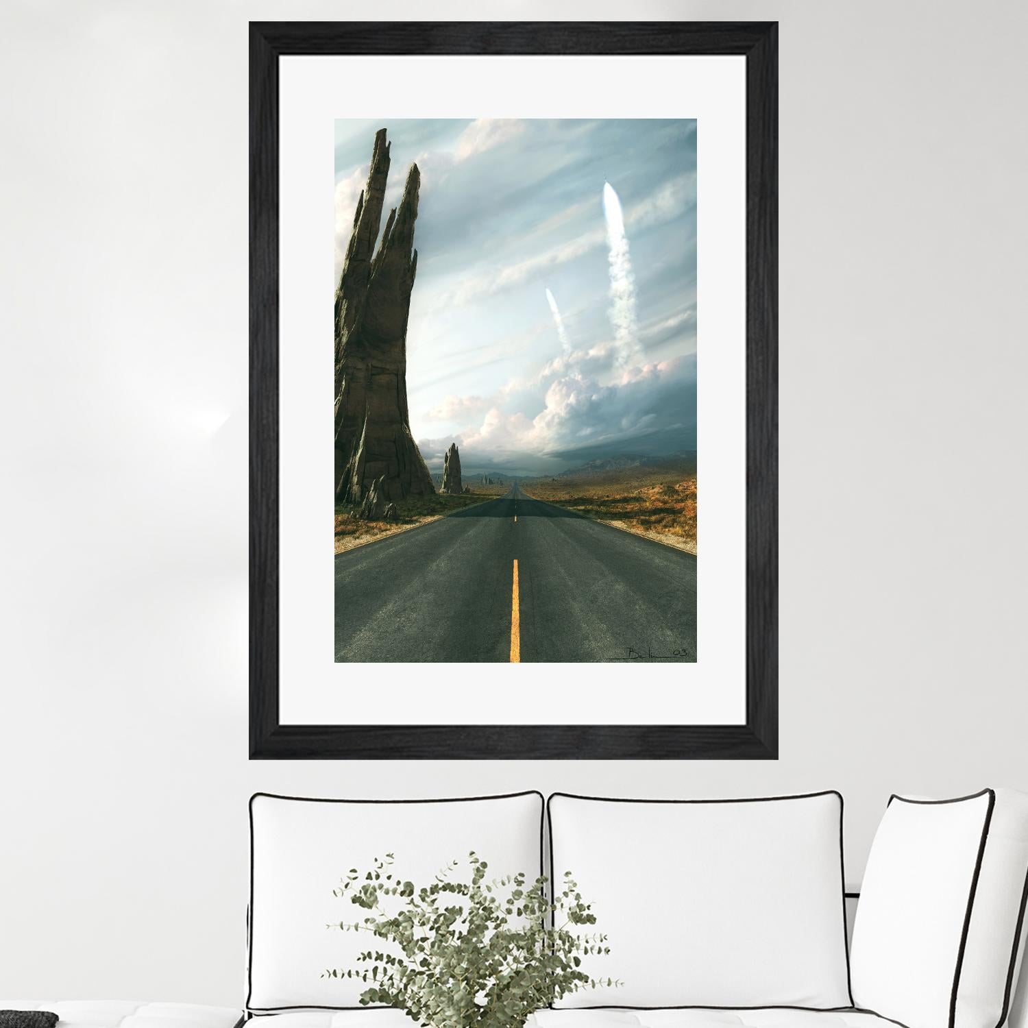 Mission by Stephane Belin on GIANT ART - grey landscape