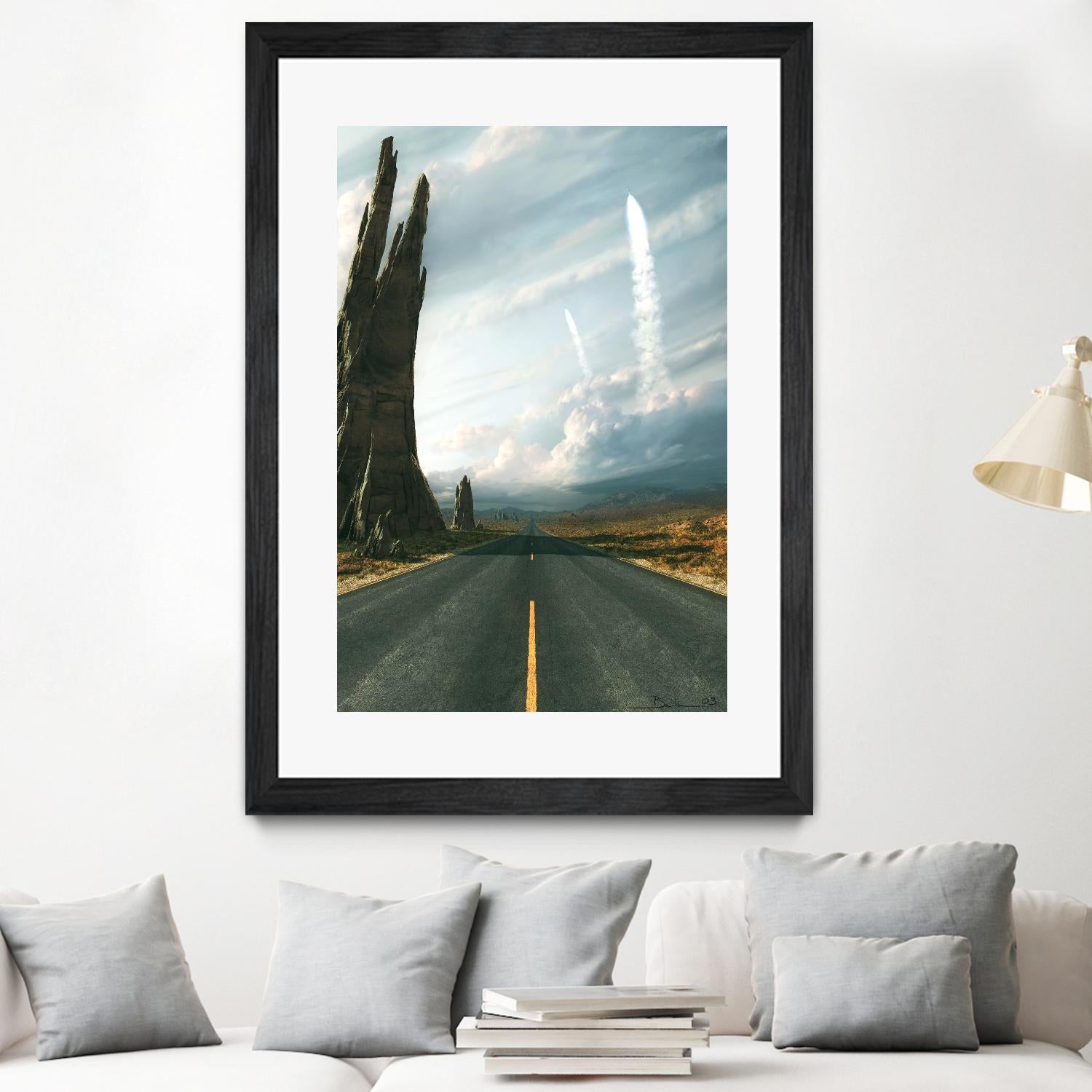 Mission by Stephane Belin on GIANT ART - grey landscape