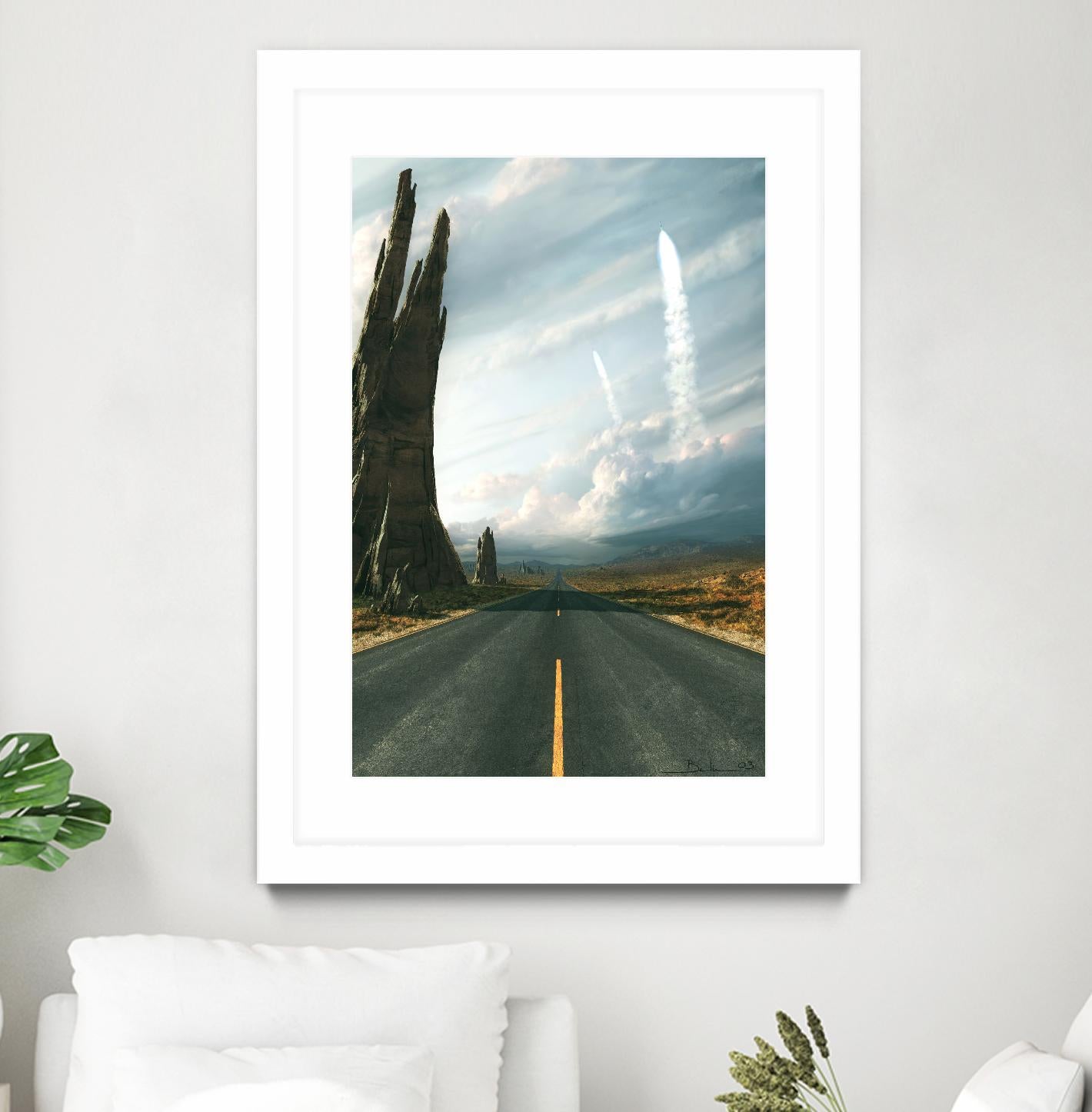 Mission by Stephane Belin on GIANT ART - grey landscape