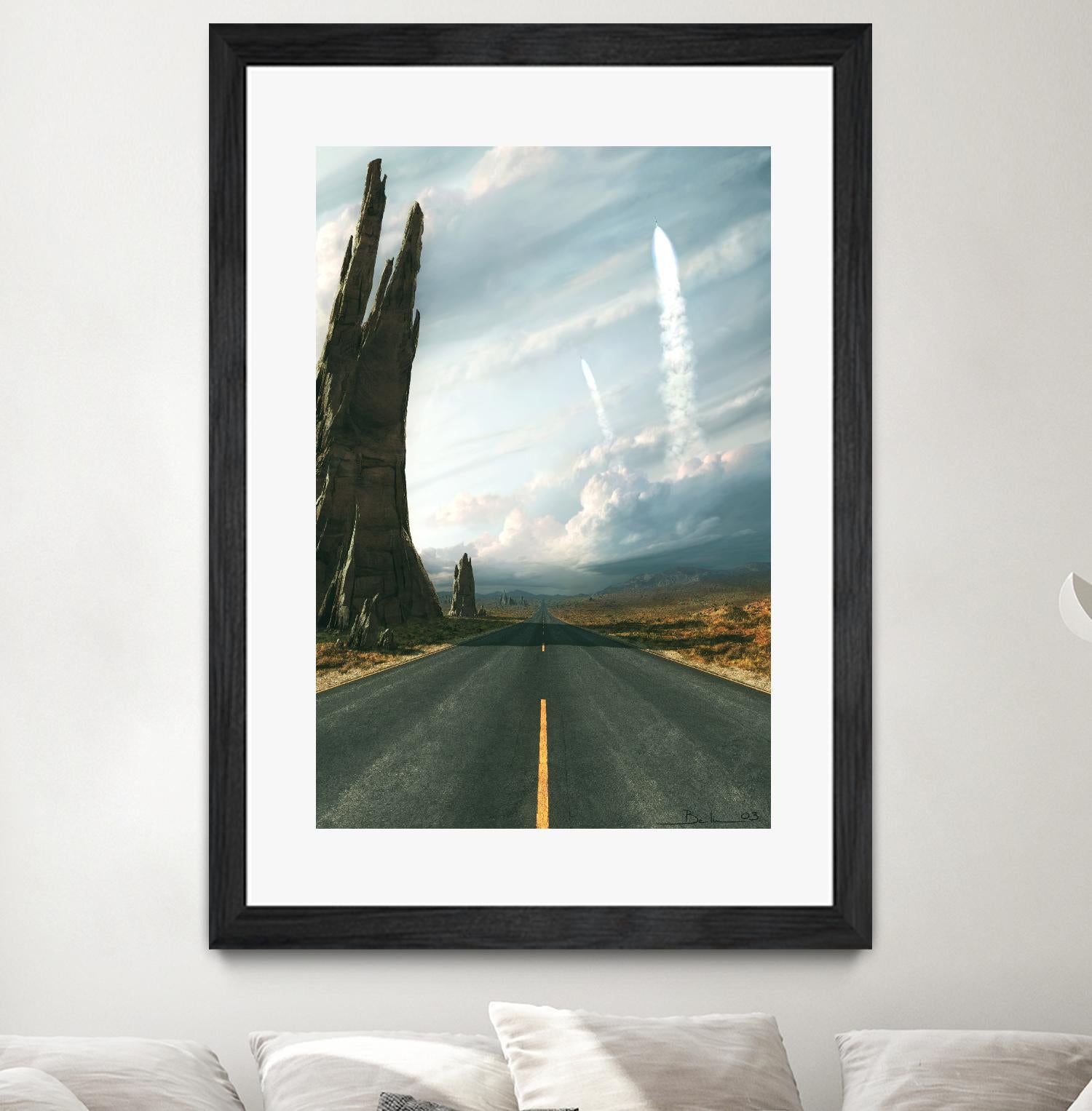 Mission by Stephane Belin on GIANT ART - grey landscape