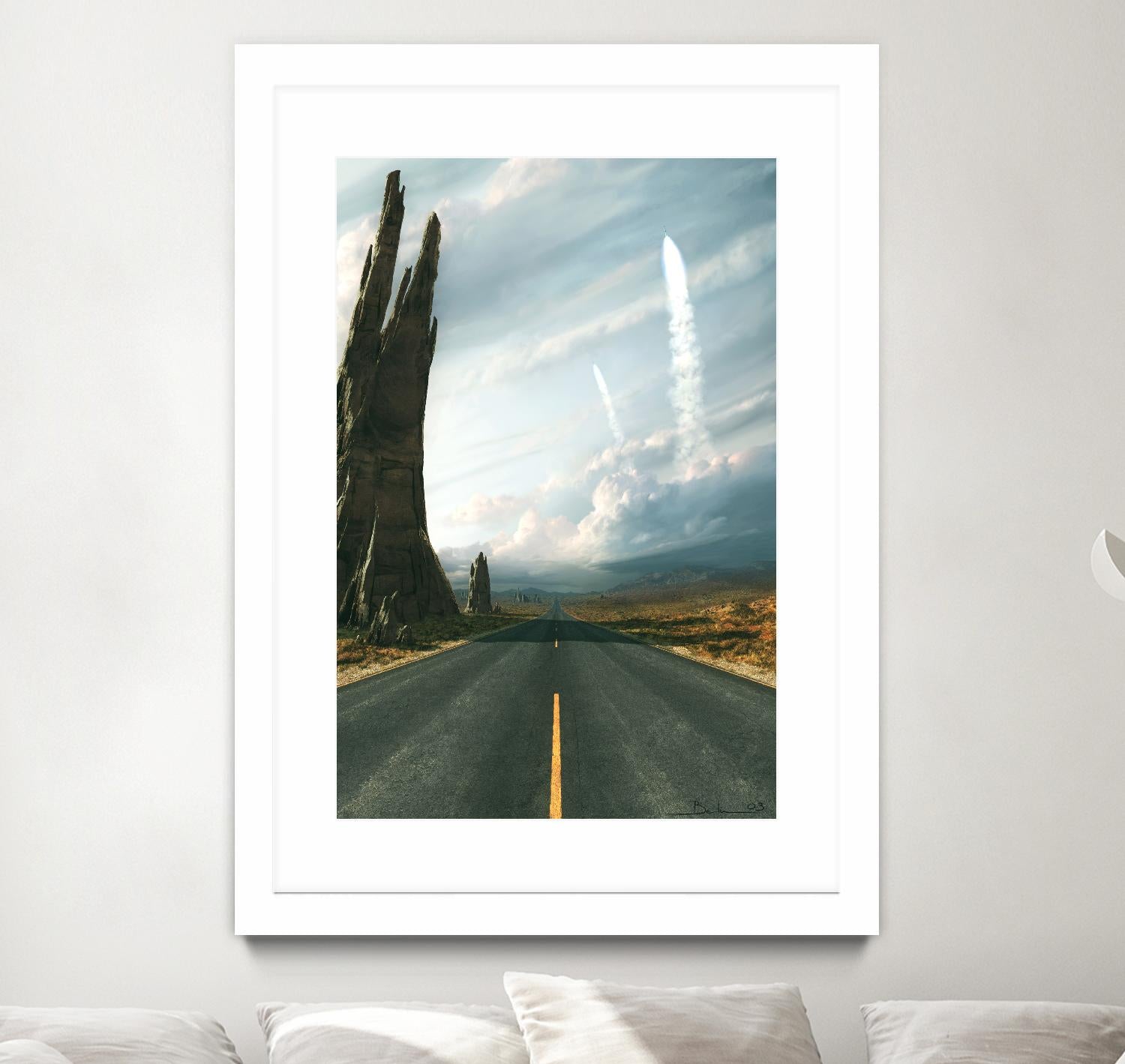 Mission by Stephane Belin on GIANT ART - grey landscape