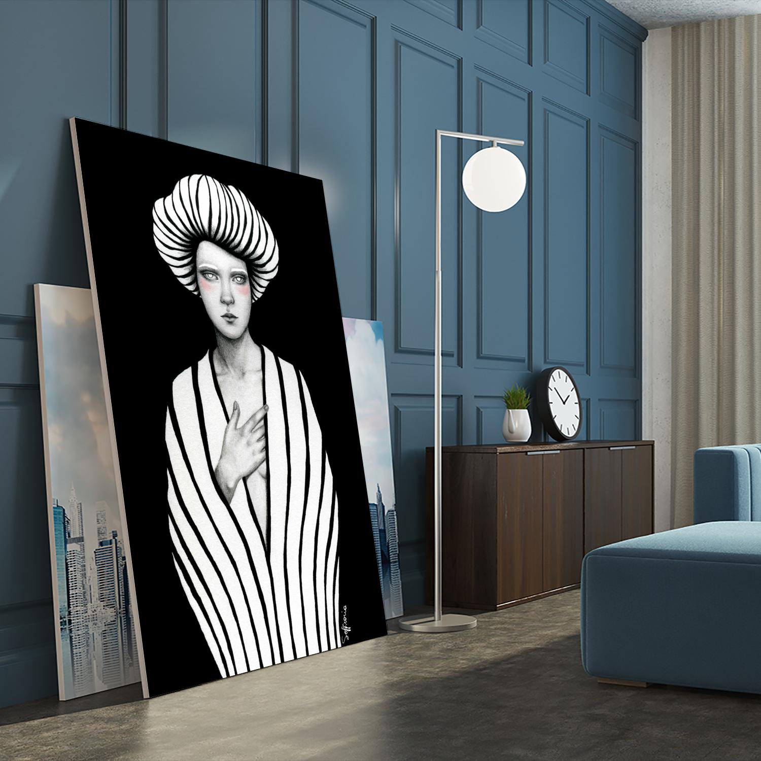 Elaine by Sofia Bonati on GIANT ART - black men and women