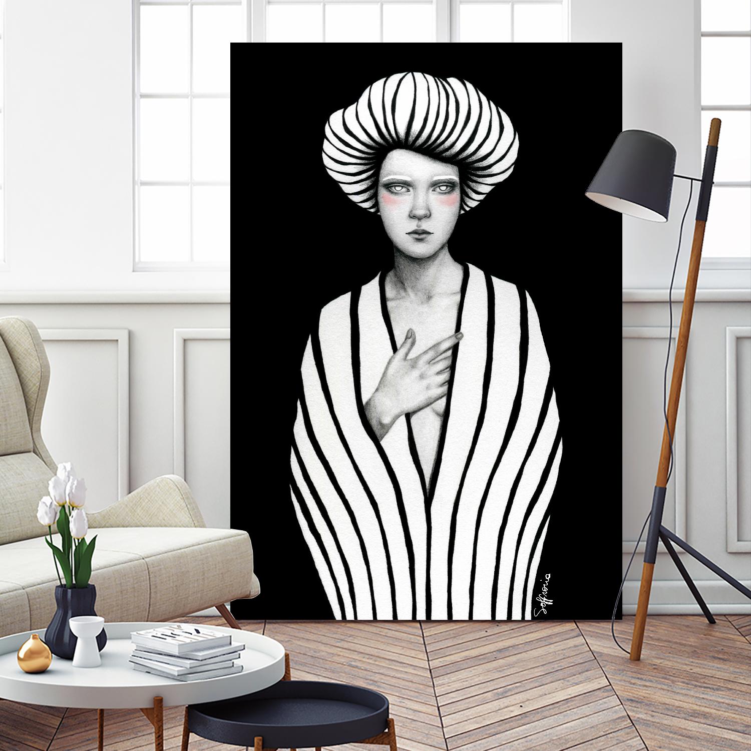 Elaine by Sofia Bonati on GIANT ART - black men and women