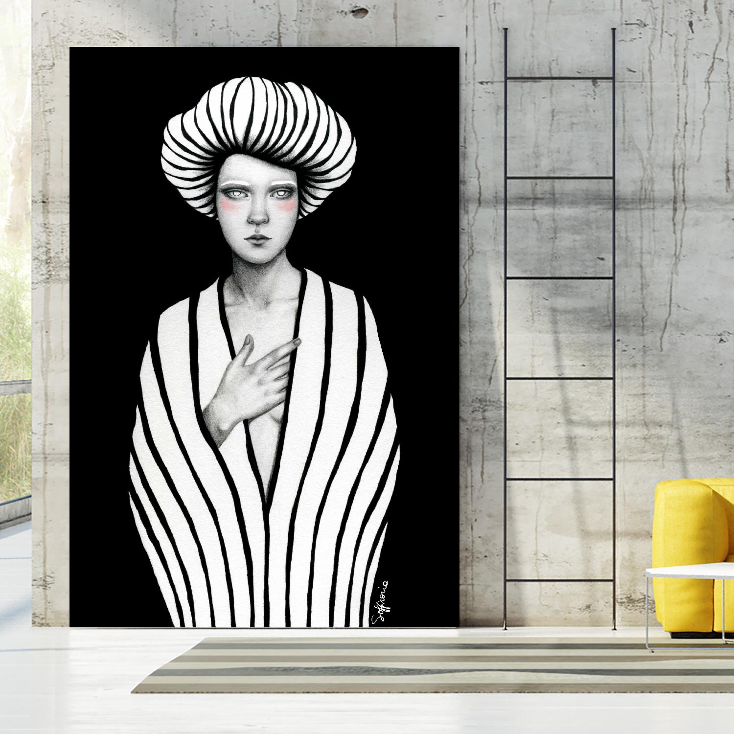 Elaine by Sofia Bonati on GIANT ART - black men and women