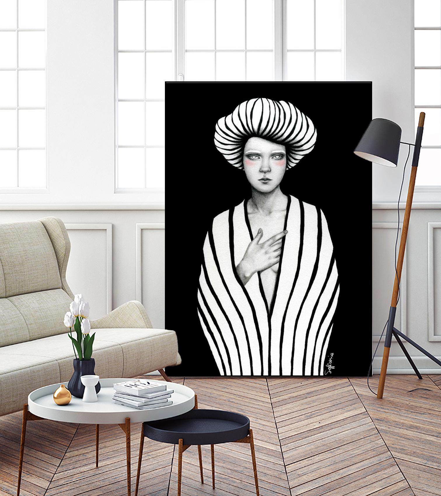 Elaine by Sofia Bonati on GIANT ART - black men and women