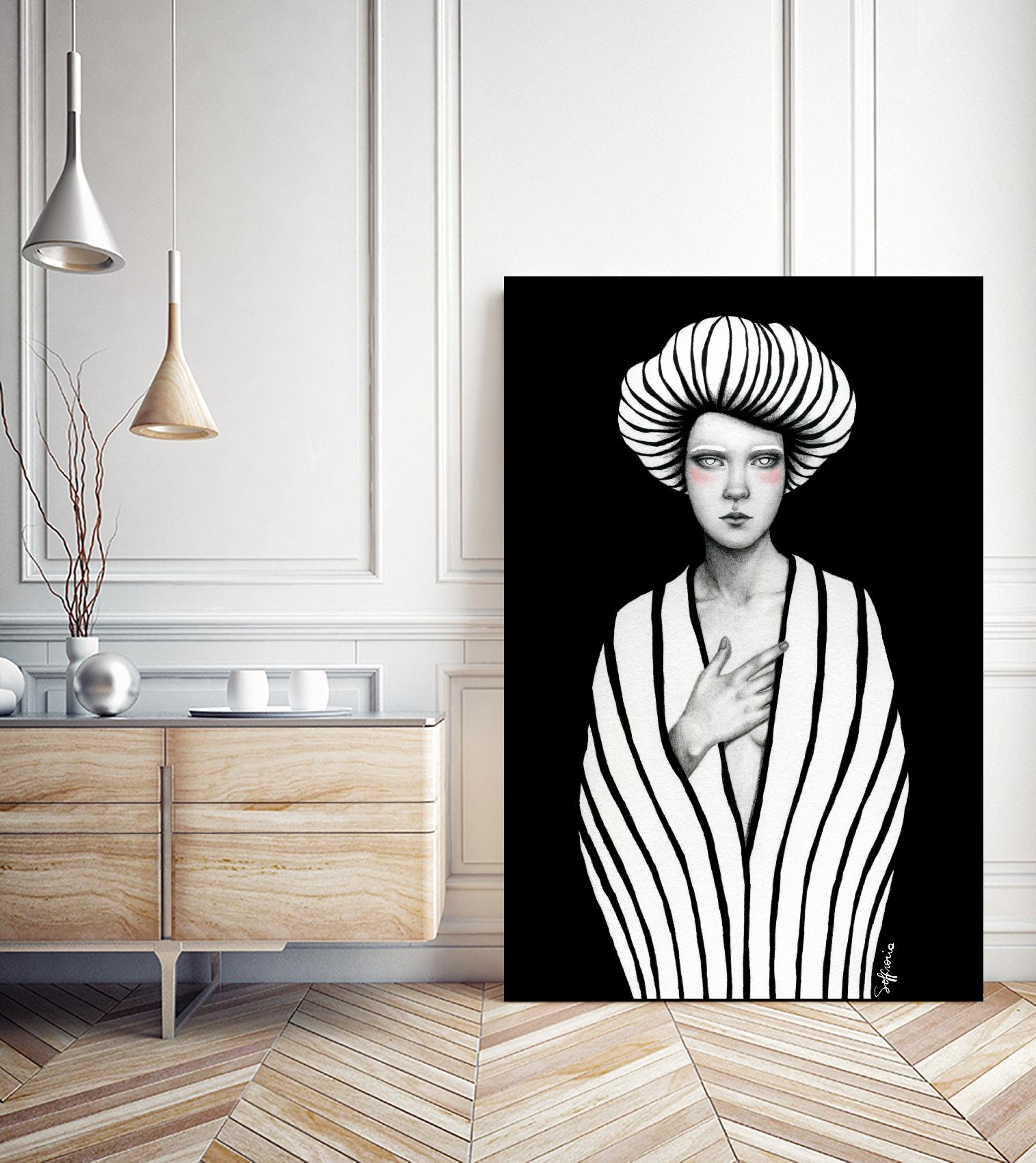 Elaine by Sofia Bonati on GIANT ART - black men and women