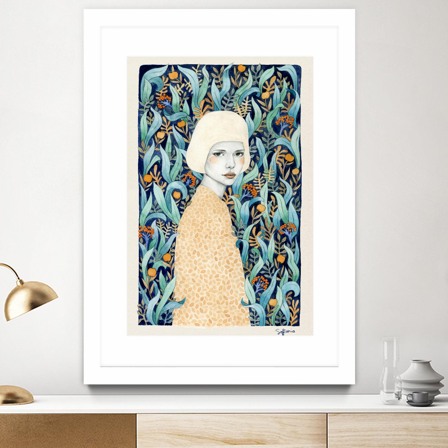 Emilia by Sofia Bonati on GIANT ART - green men and women