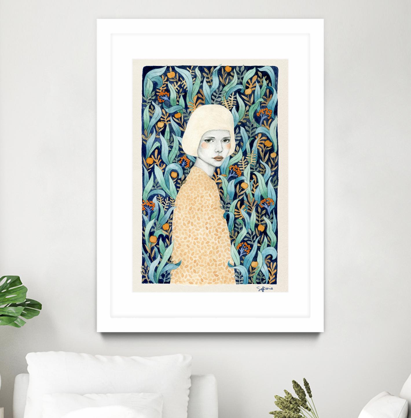 Emilia by Sofia Bonati on GIANT ART - green men and women