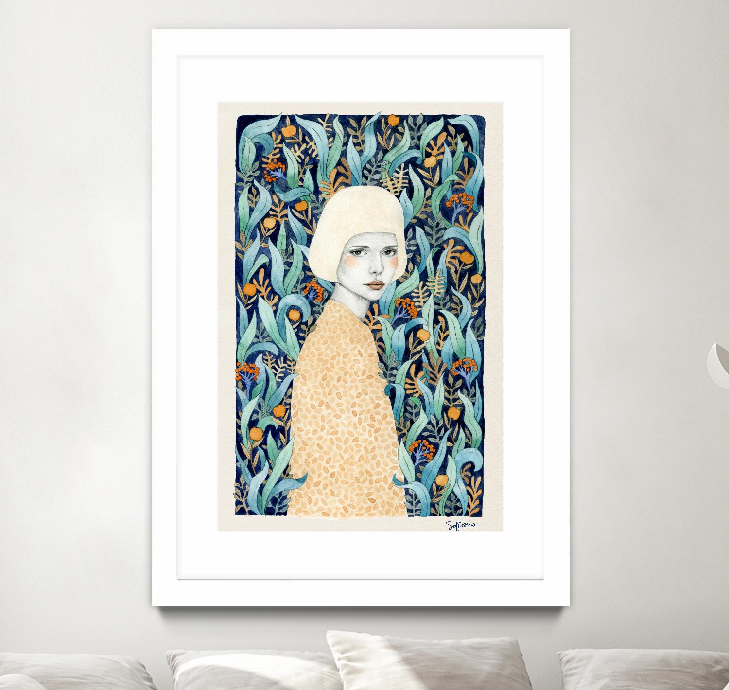 Emilia by Sofia Bonati on GIANT ART - green men and women