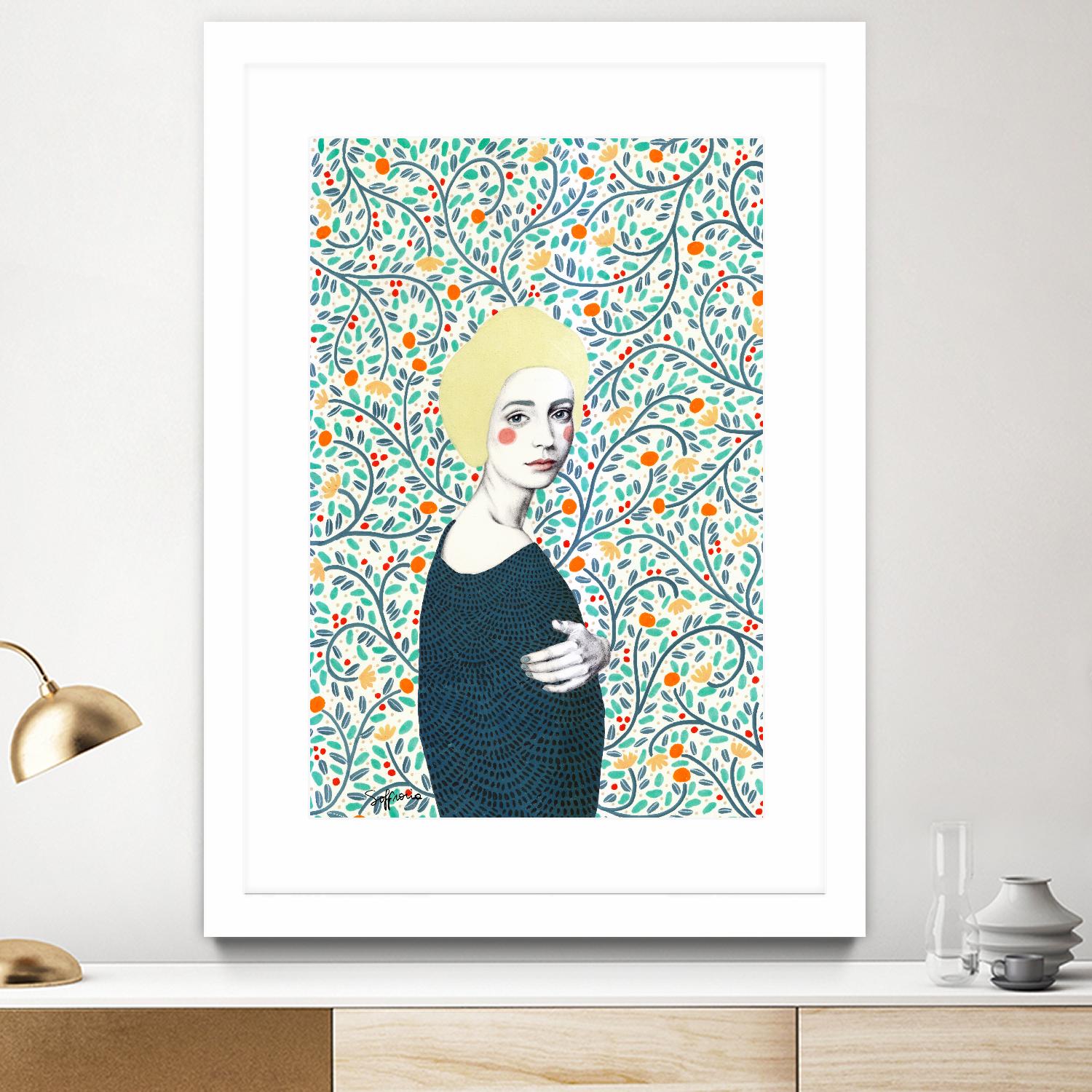 Helena by Sofia Bonati on GIANT ART - yellow men and women