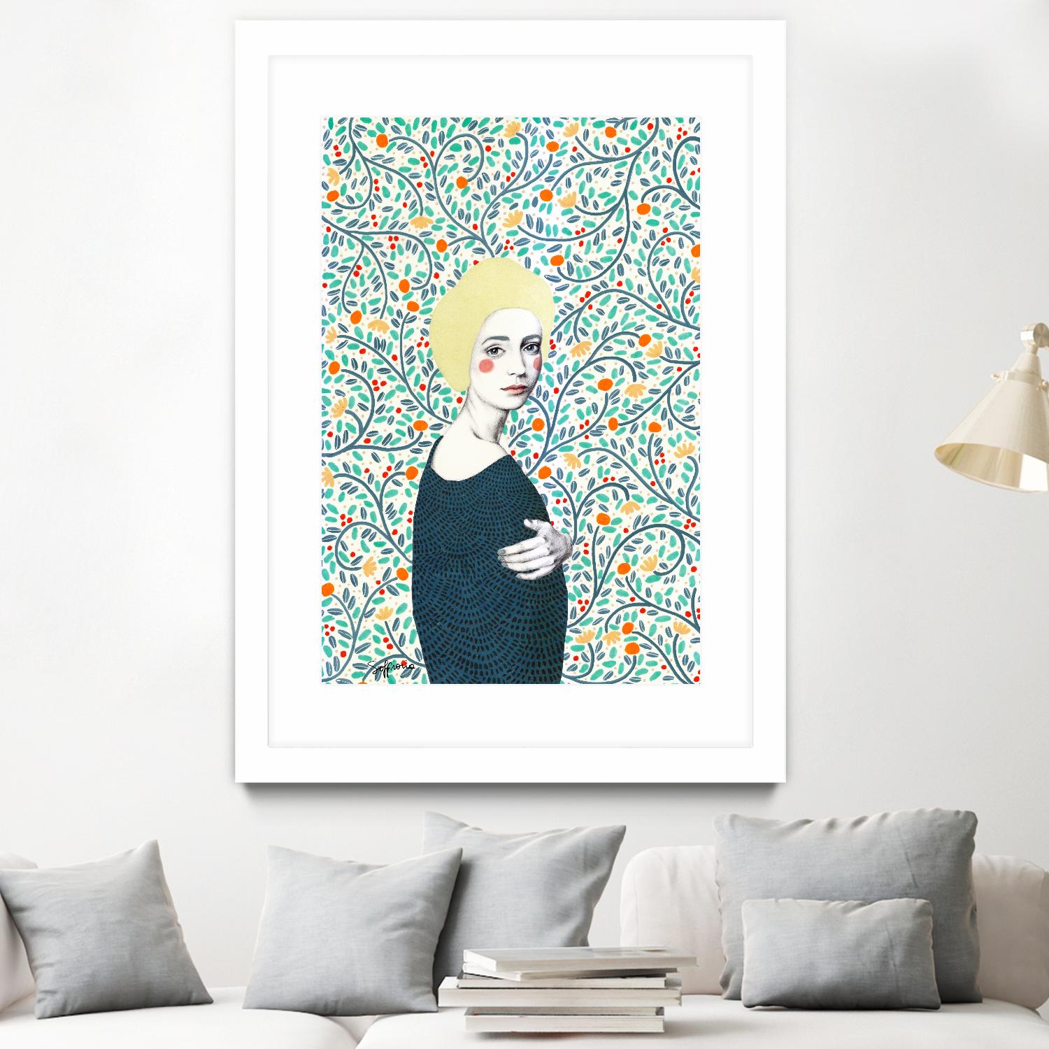 Helena by Sofia Bonati on GIANT ART - yellow men and women