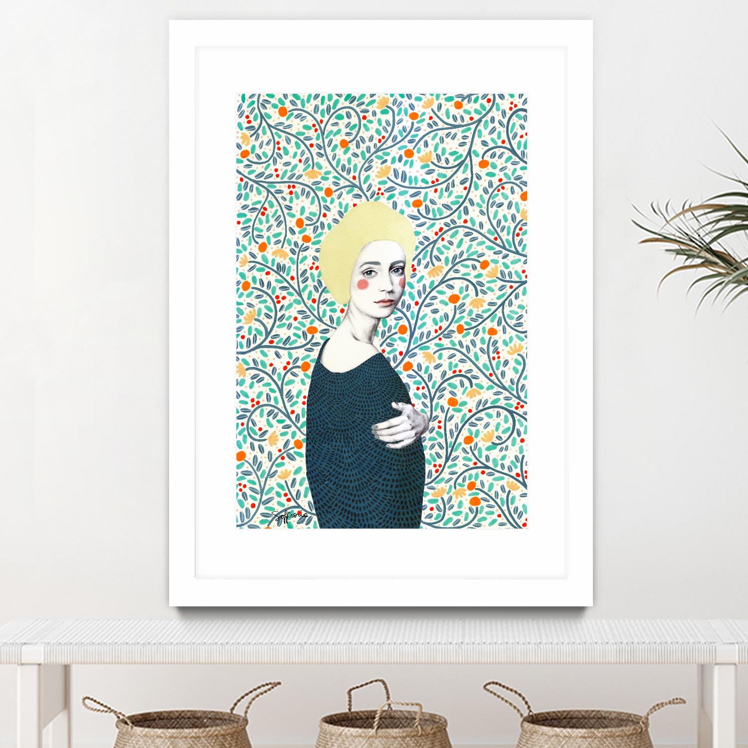 Helena by Sofia Bonati on GIANT ART - yellow men and women