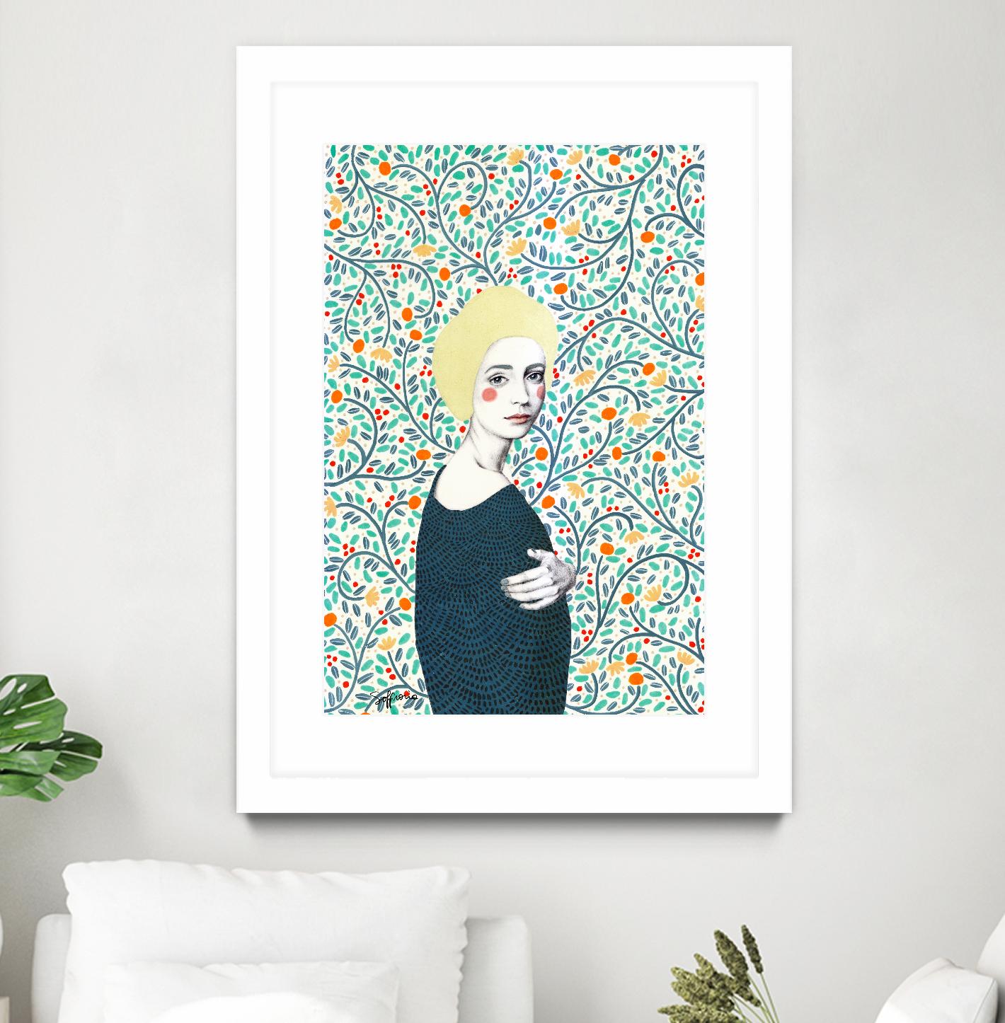 Helena by Sofia Bonati on GIANT ART - yellow men and women