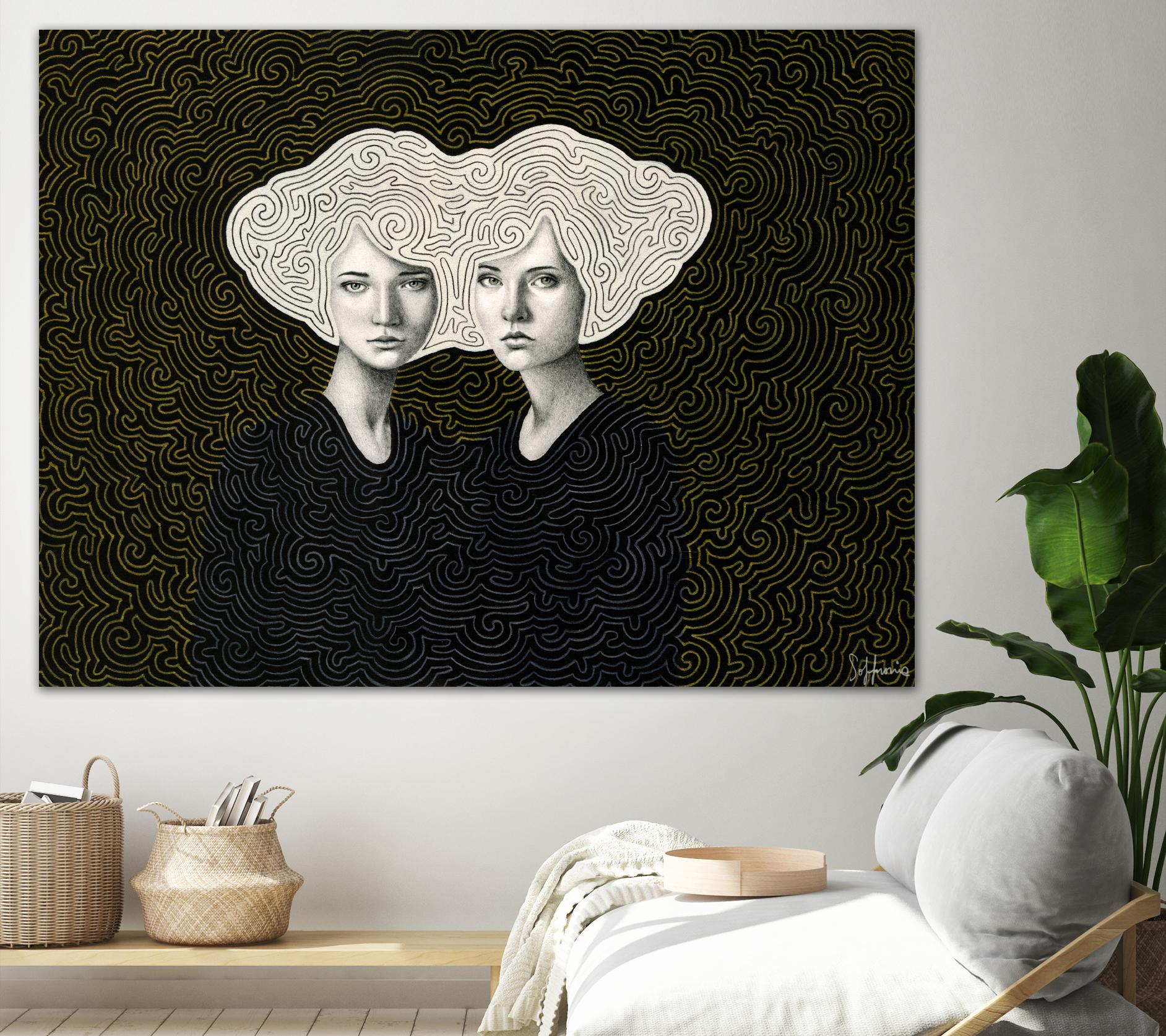 Orla and Olinda by Sofia Bonati on GIANT ART - white men and women