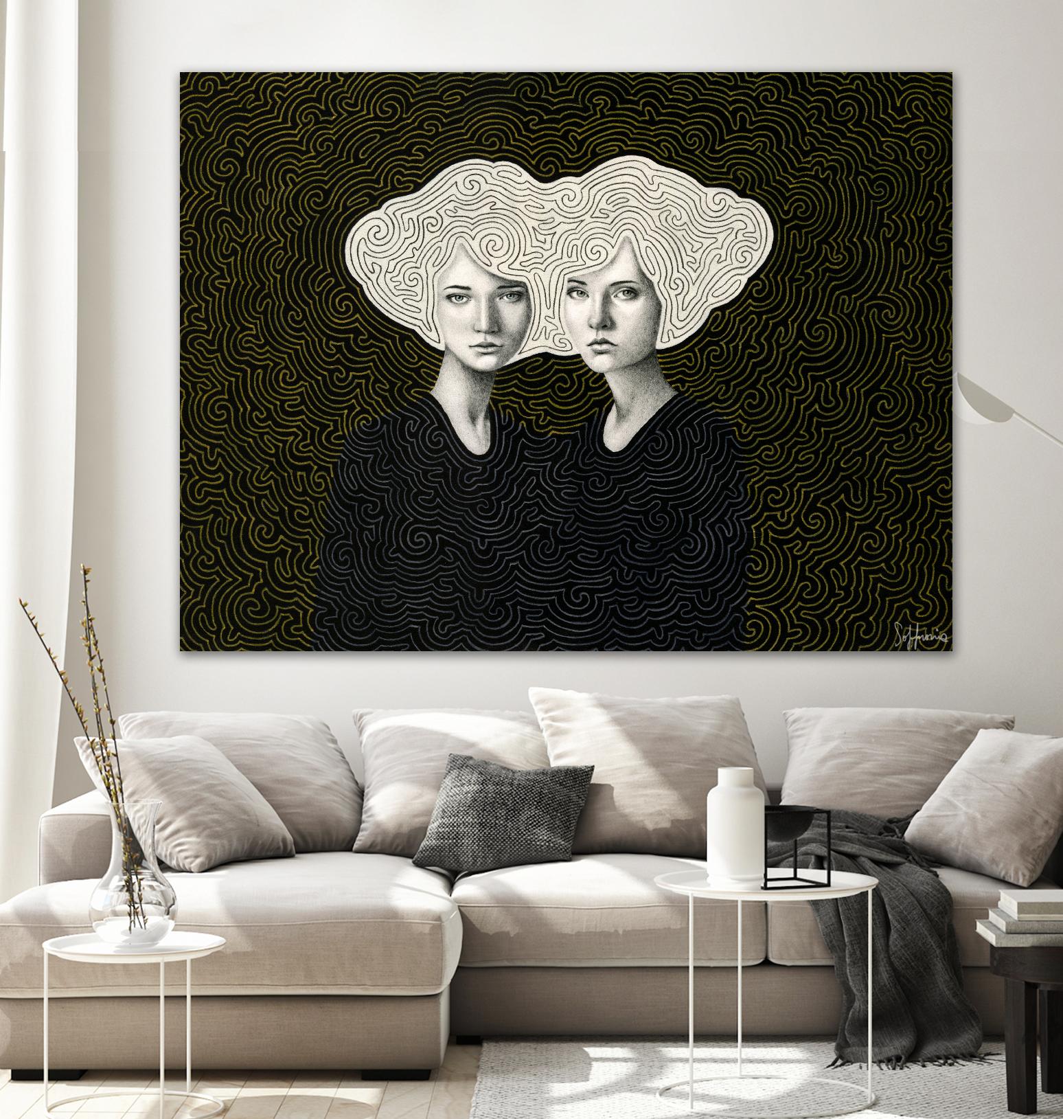 Orla and Olinda by Sofia Bonati on GIANT ART - white men and women