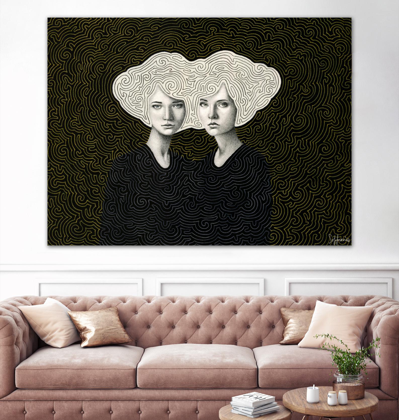 Orla and Olinda by Sofia Bonati on GIANT ART - white men and women