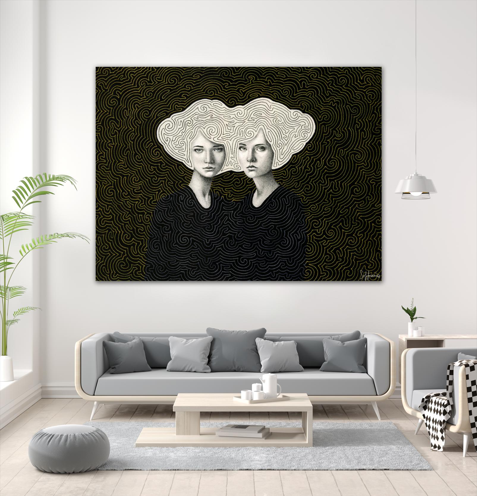 Orla and Olinda by Sofia Bonati on GIANT ART - white men and women