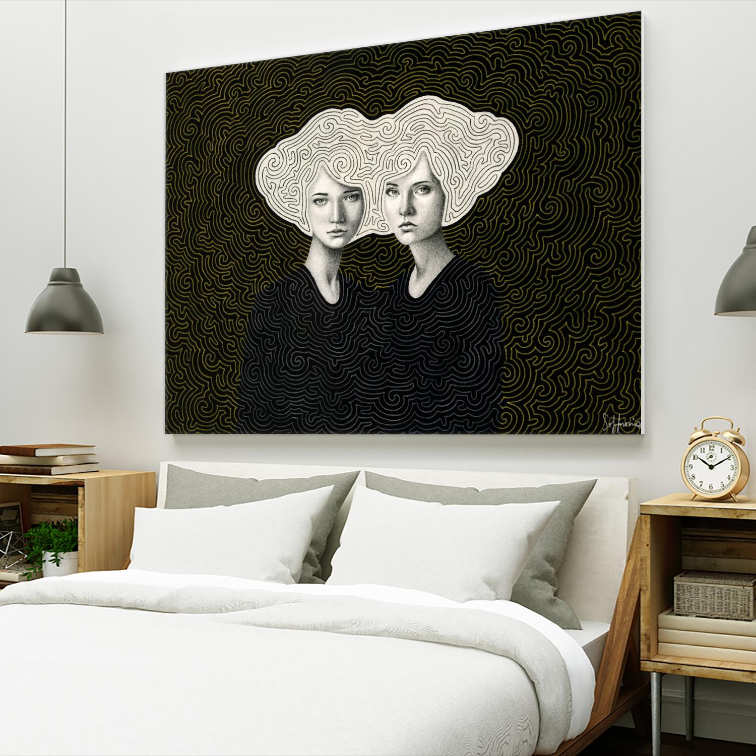 Orla and Olinda by Sofia Bonati on GIANT ART - white men and women