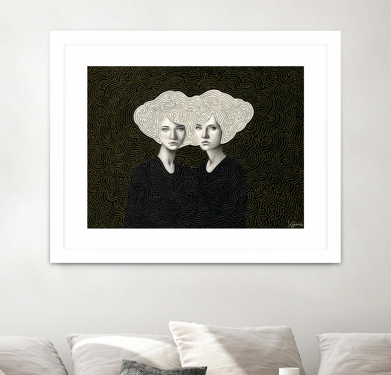 Orla and Olinda by Sofia Bonati on GIANT ART - white men and women