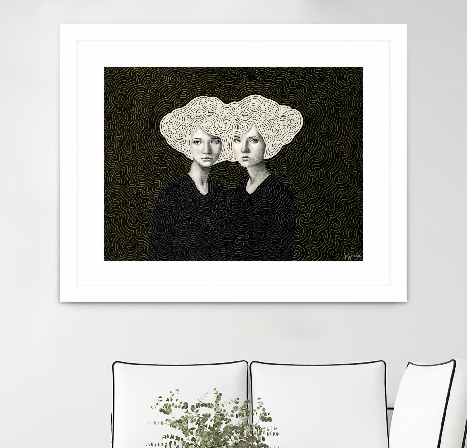 Orla and Olinda by Sofia Bonati on GIANT ART - white men and women