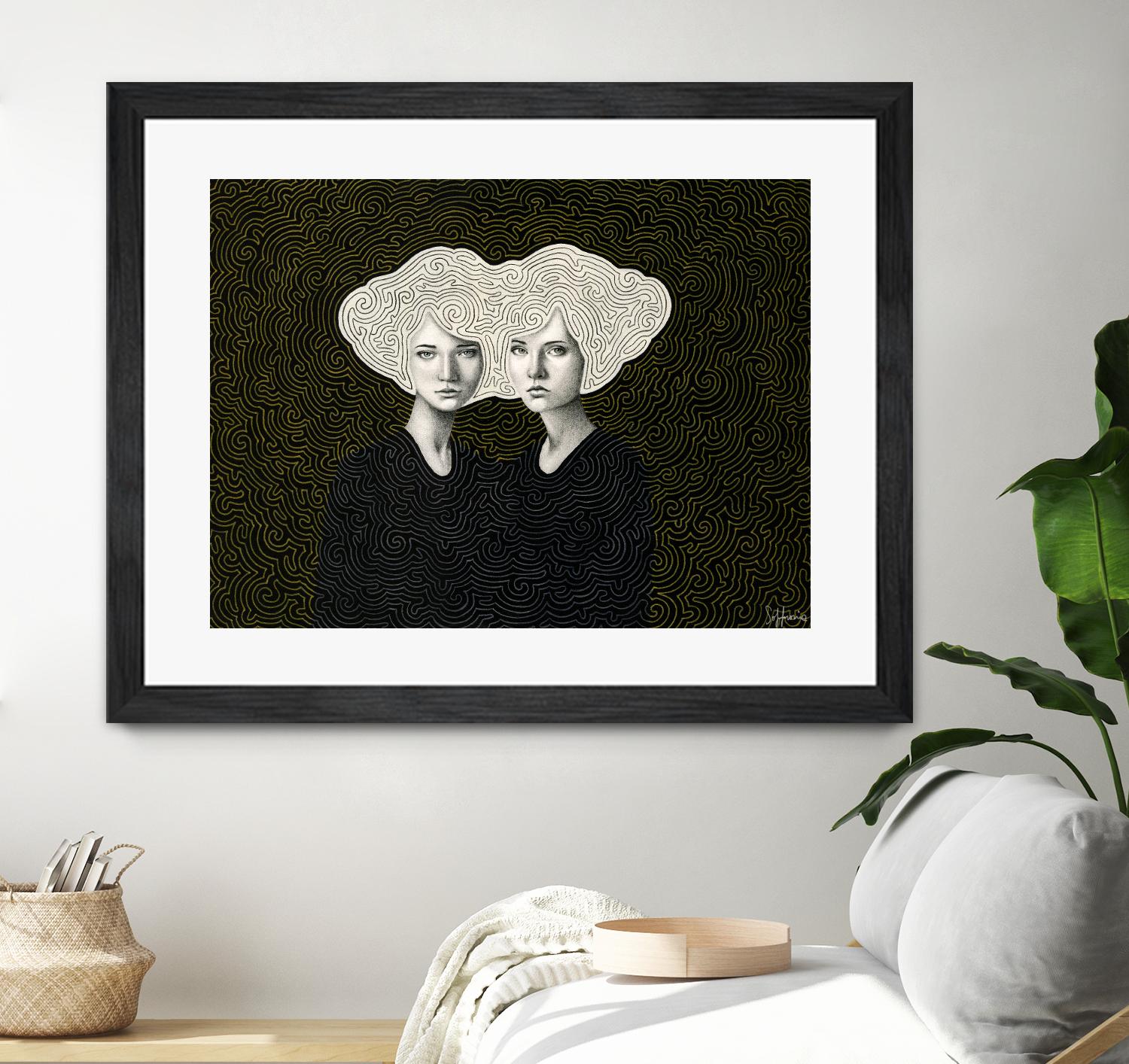 Orla and Olinda by Sofia Bonati on GIANT ART - white men and women