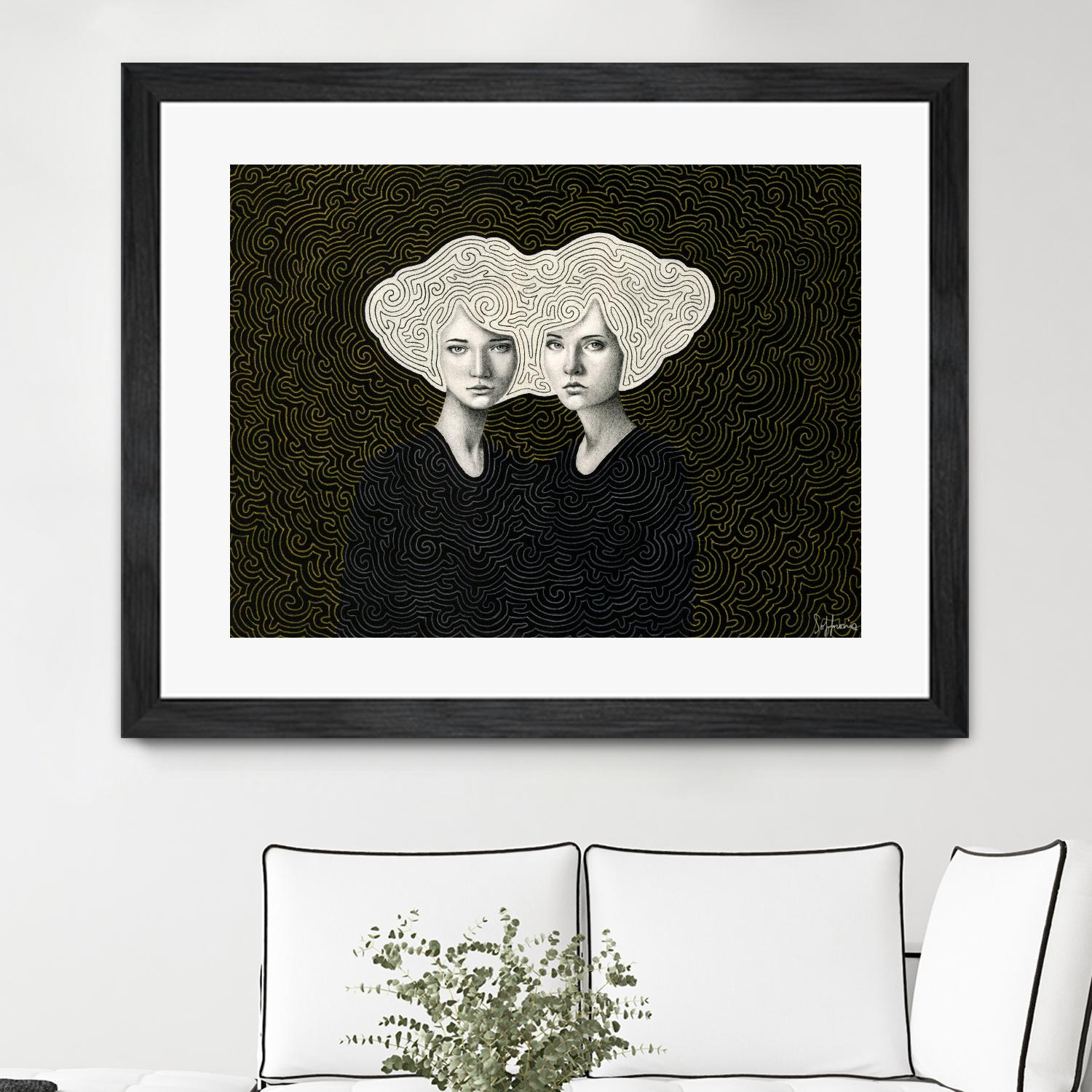 Orla and Olinda by Sofia Bonati on GIANT ART - white men and women