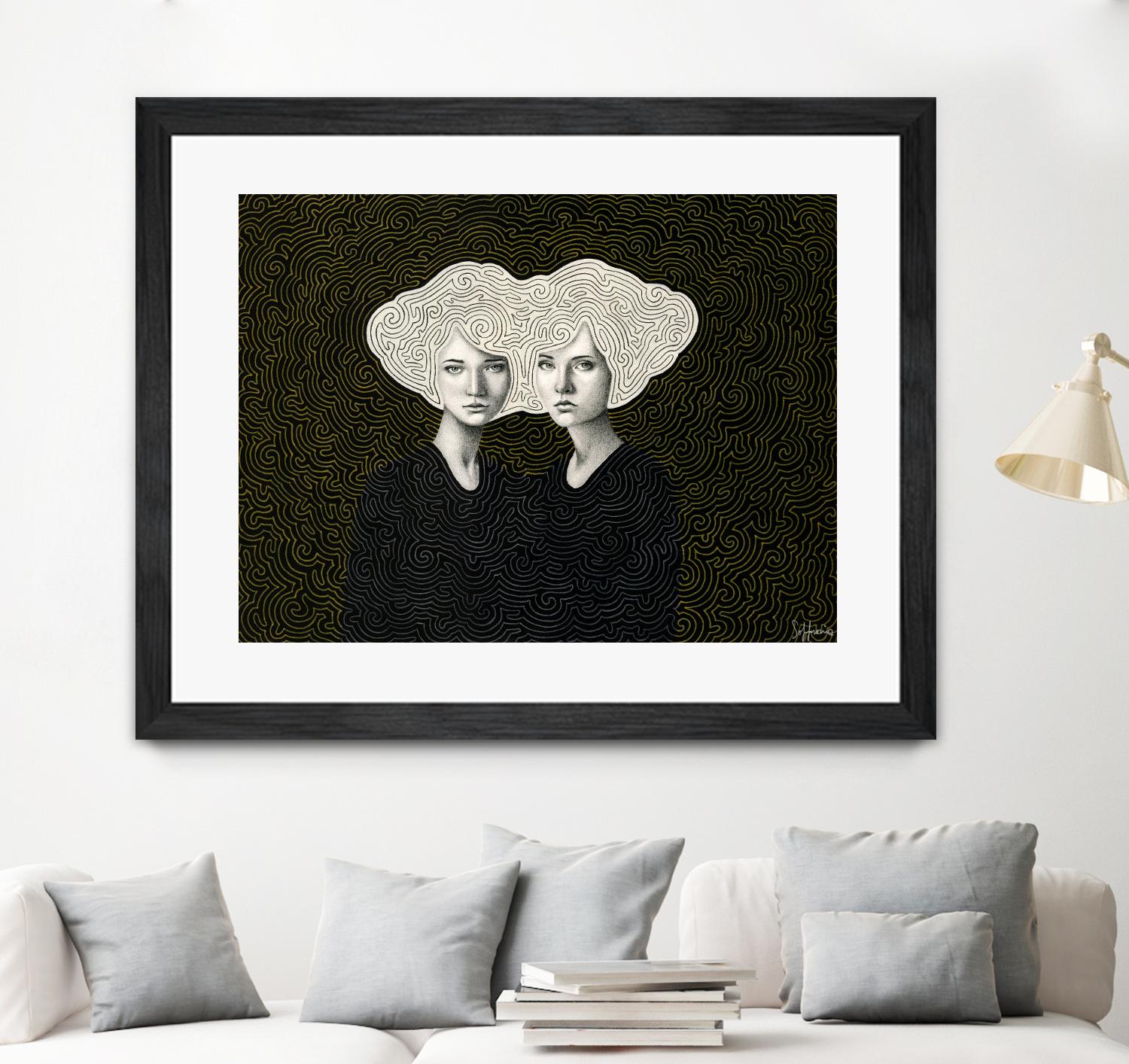 Orla and Olinda by Sofia Bonati on GIANT ART - white men and women