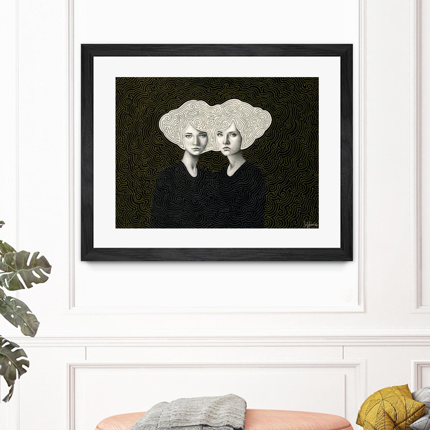 Orla and Olinda by Sofia Bonati on GIANT ART - white men and women