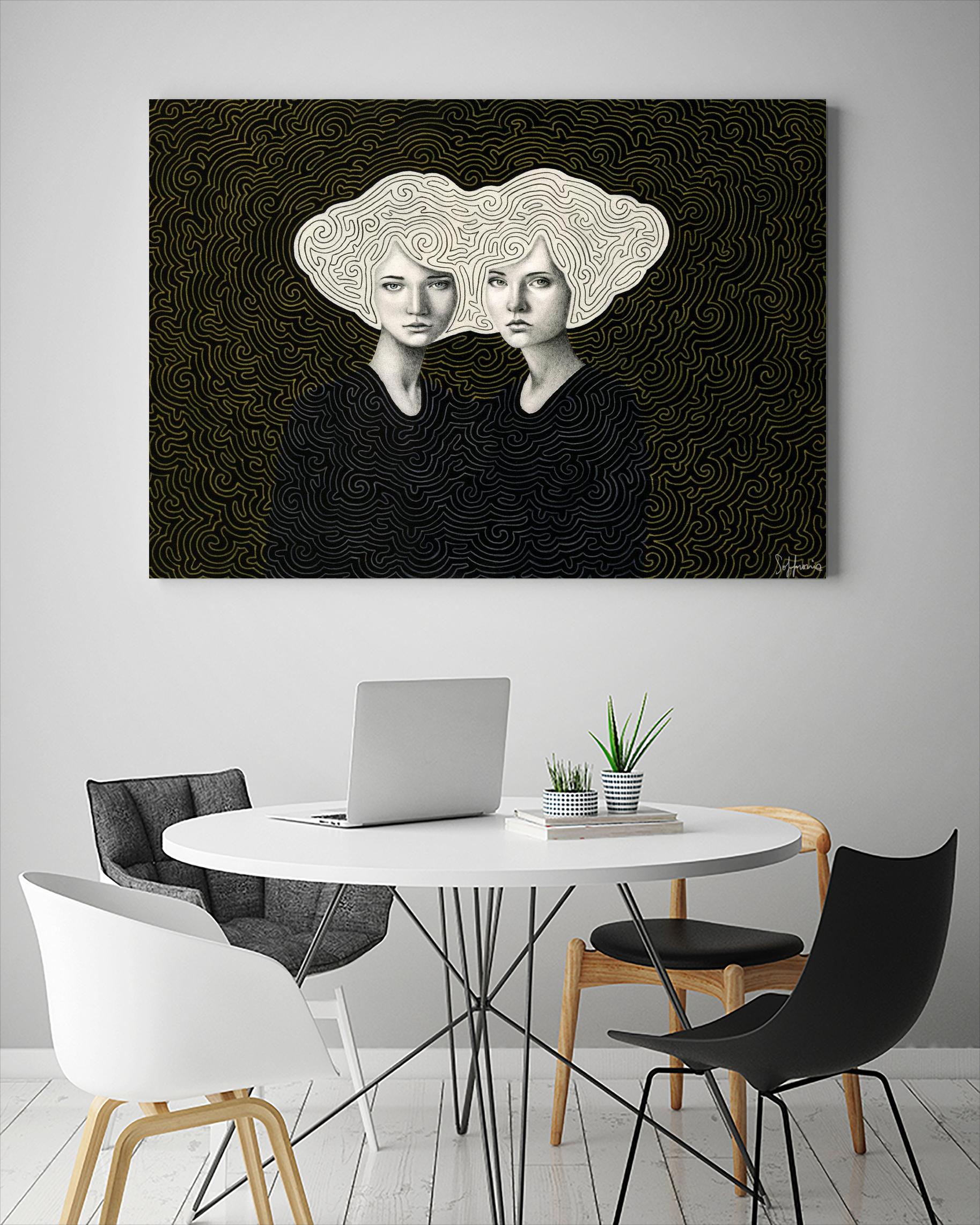 Orla and Olinda by Sofia Bonati on GIANT ART - white men and women