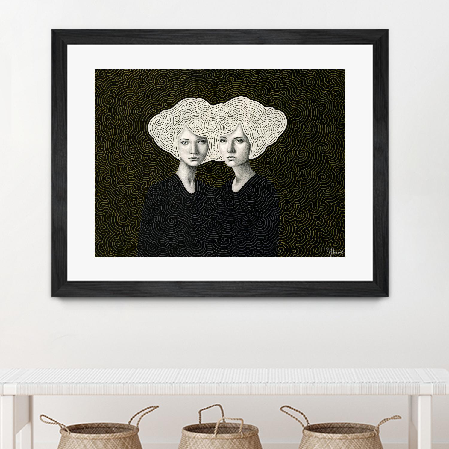 Orla and Olinda by Sofia Bonati on GIANT ART - white men and women