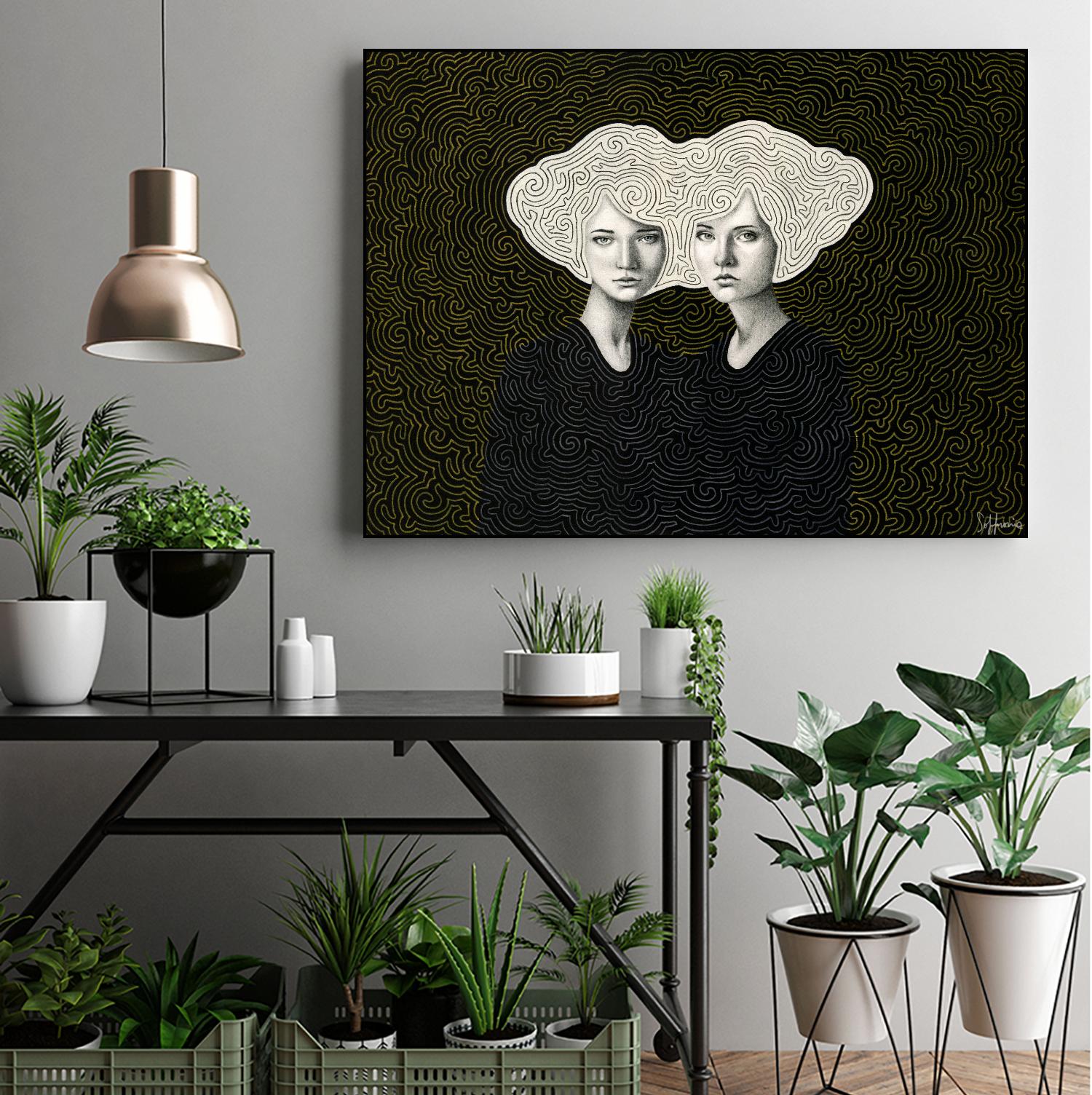 Orla and Olinda by Sofia Bonati on GIANT ART - white men and women