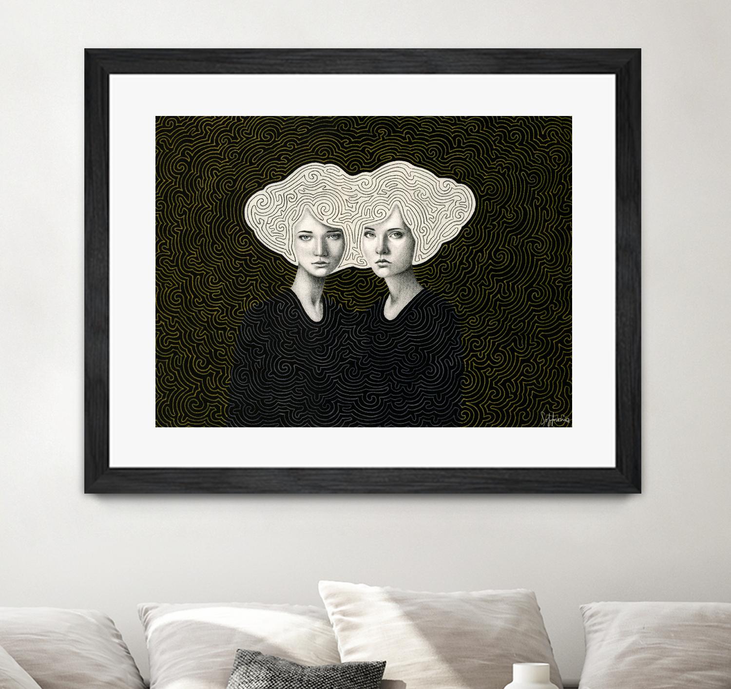 Orla and Olinda by Sofia Bonati on GIANT ART - white men and women