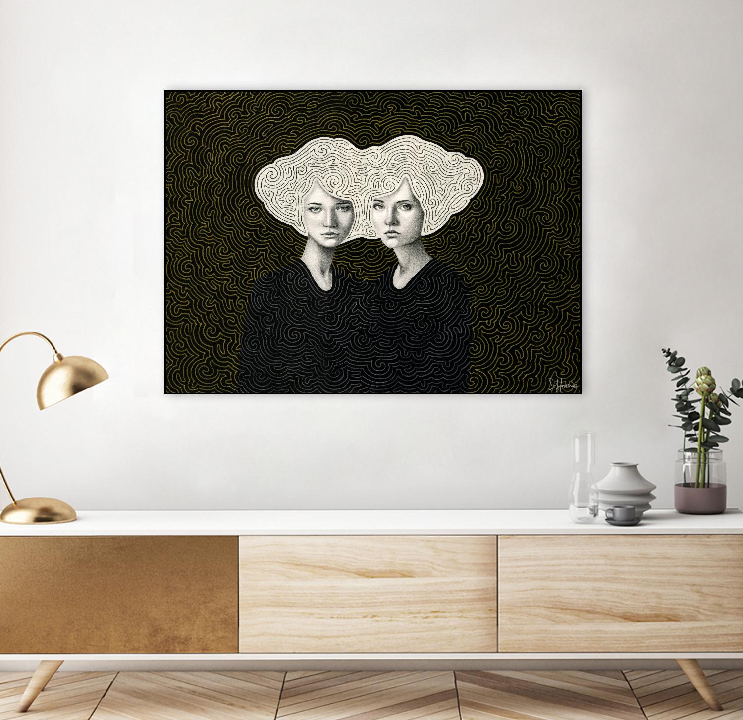 Orla and Olinda by Sofia Bonati on GIANT ART - white men and women