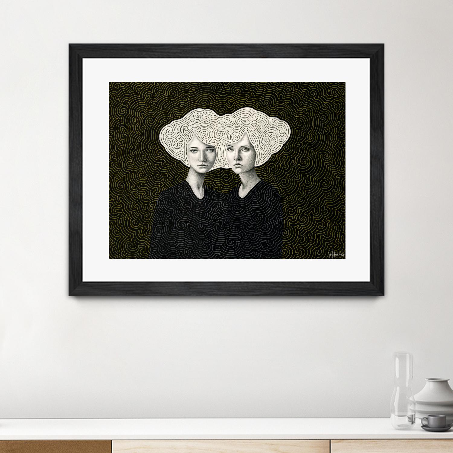 Orla and Olinda by Sofia Bonati on GIANT ART - white men and women