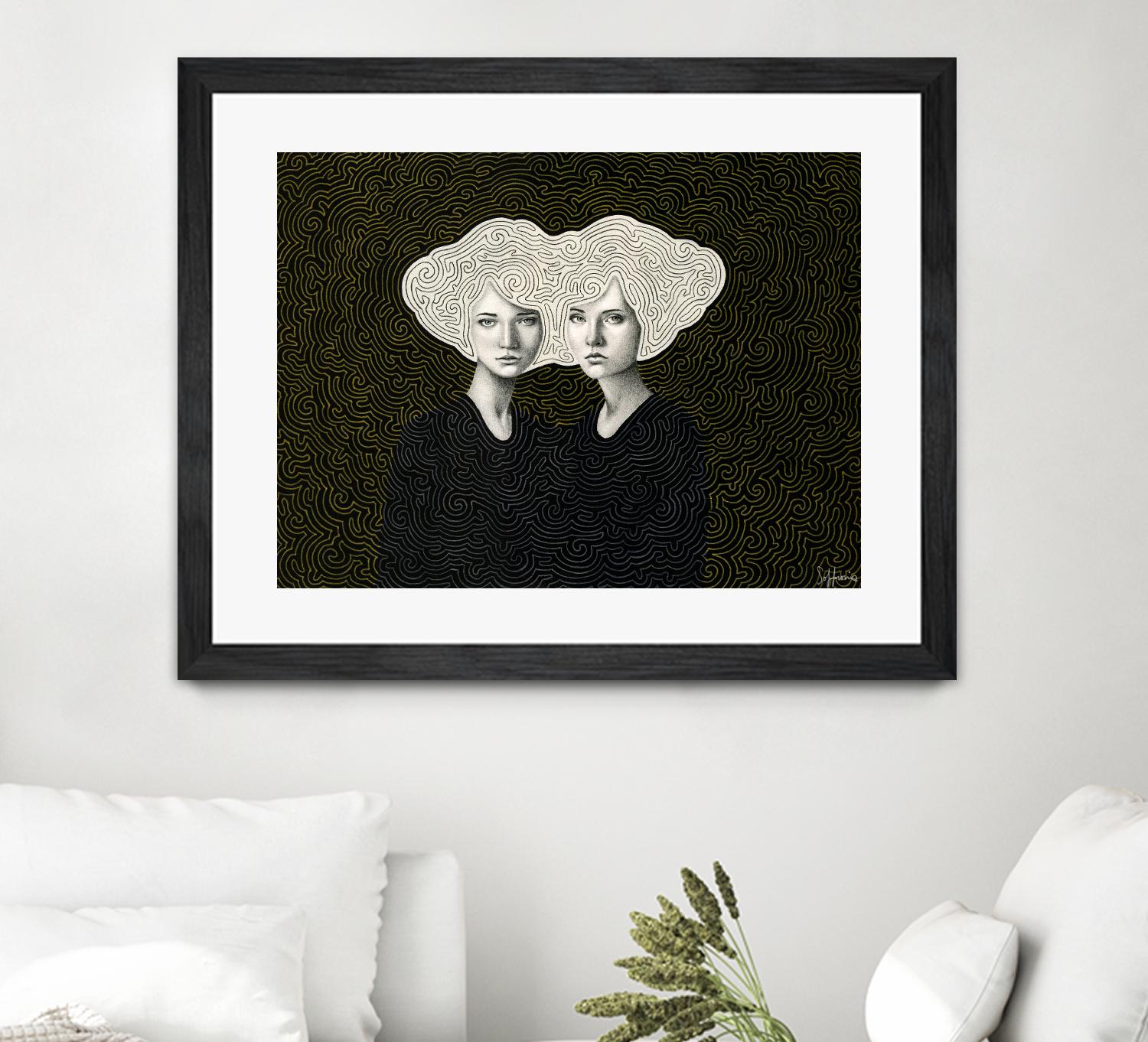 Orla and Olinda by Sofia Bonati on GIANT ART - white men and women