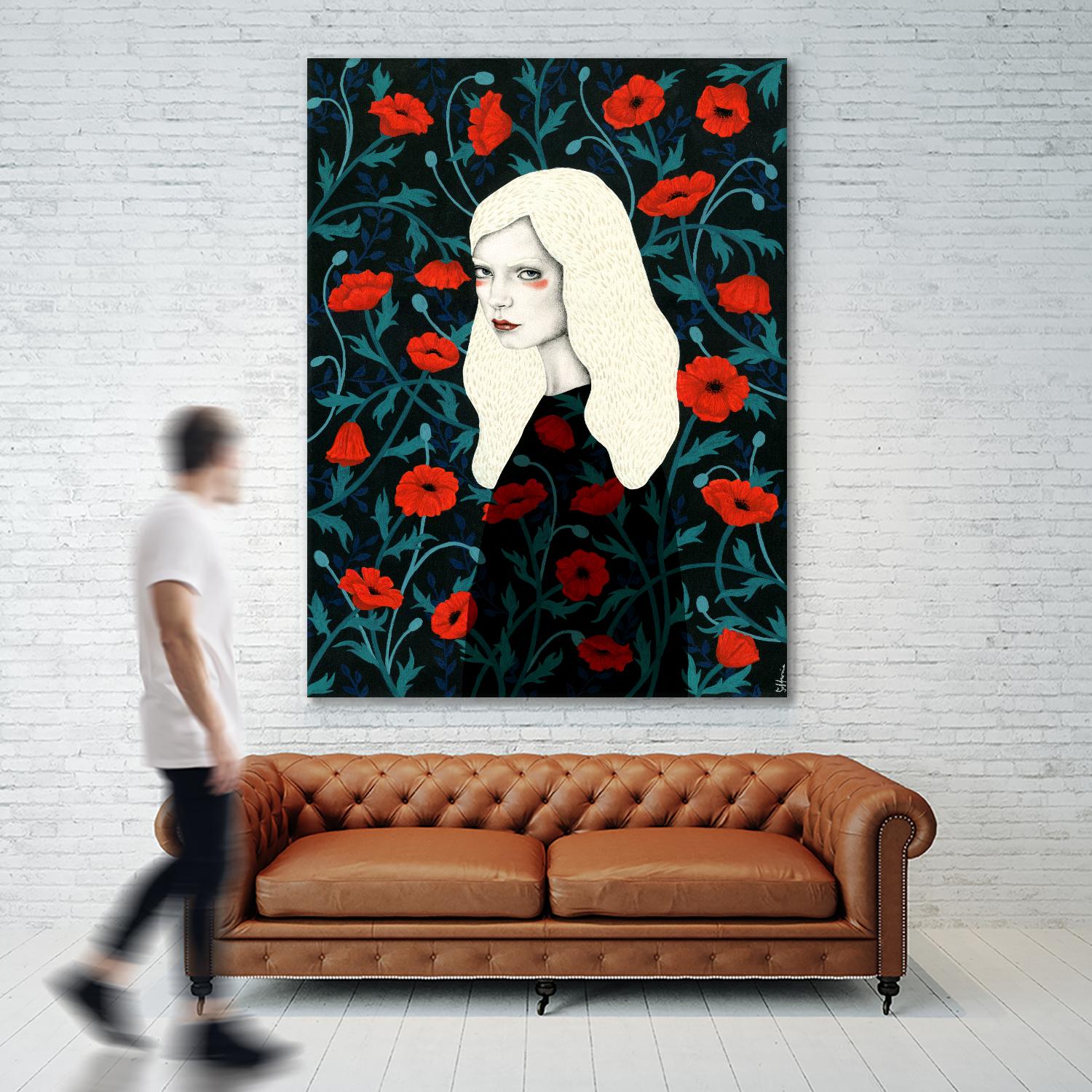 Poppy by Sofia Bonati on GIANT ART - red men and women