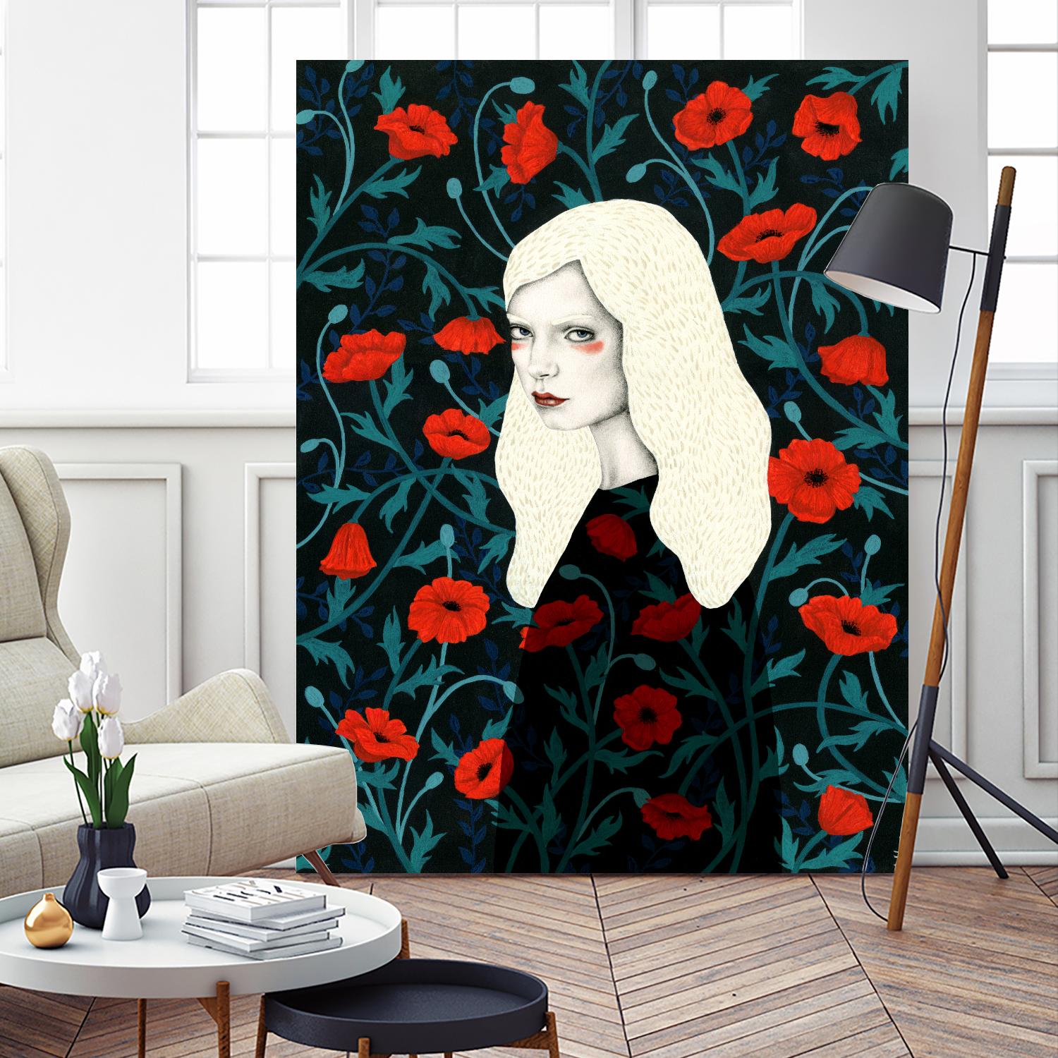 Poppy by Sofia Bonati on GIANT ART - red men and women