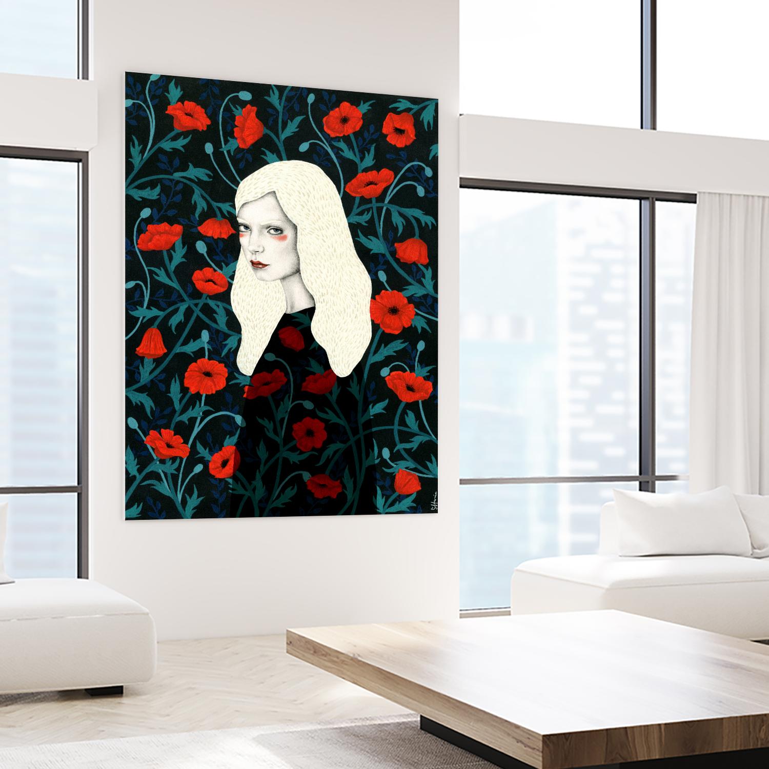 Poppy by Sofia Bonati on GIANT ART - red men and women