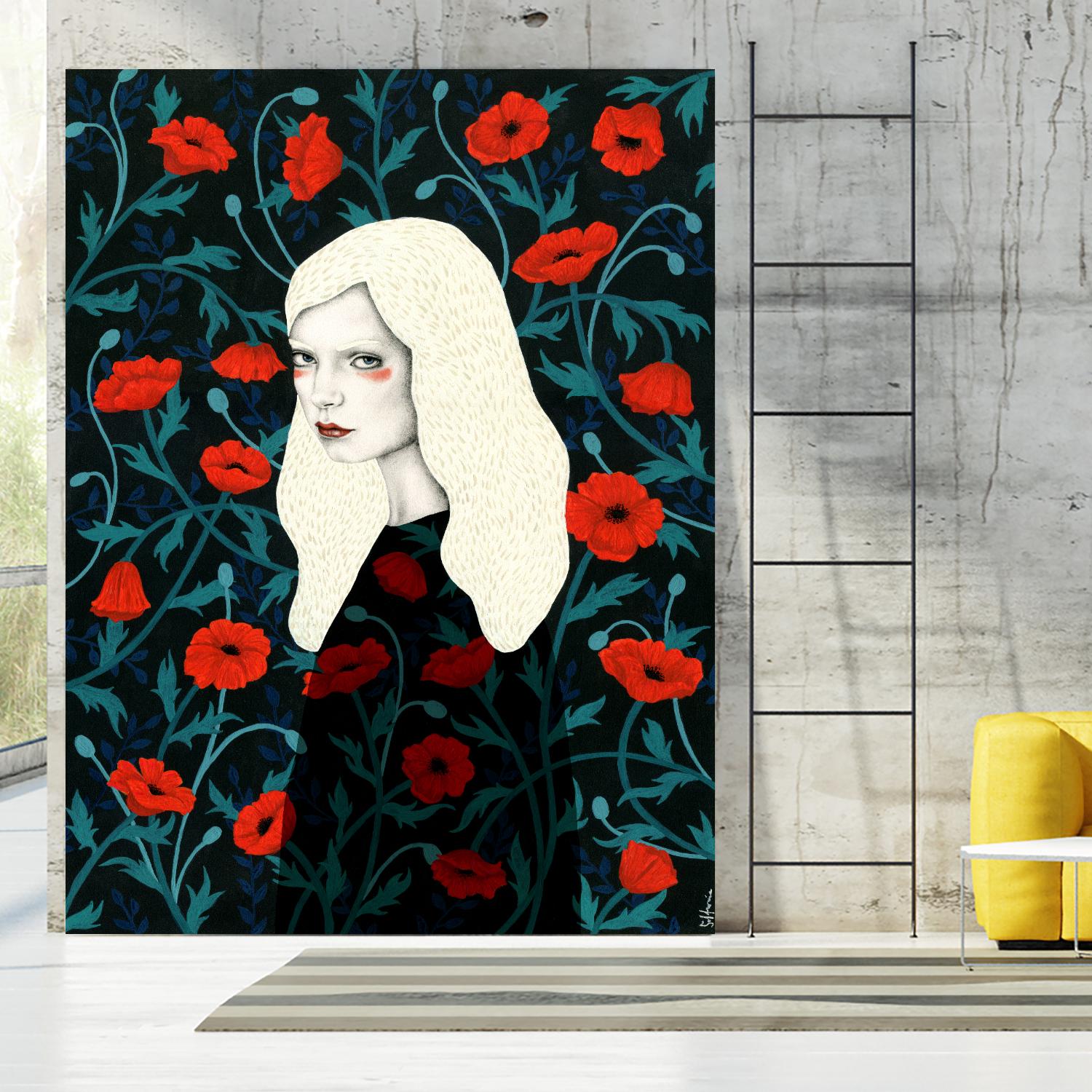 Poppy by Sofia Bonati on GIANT ART - red men and women