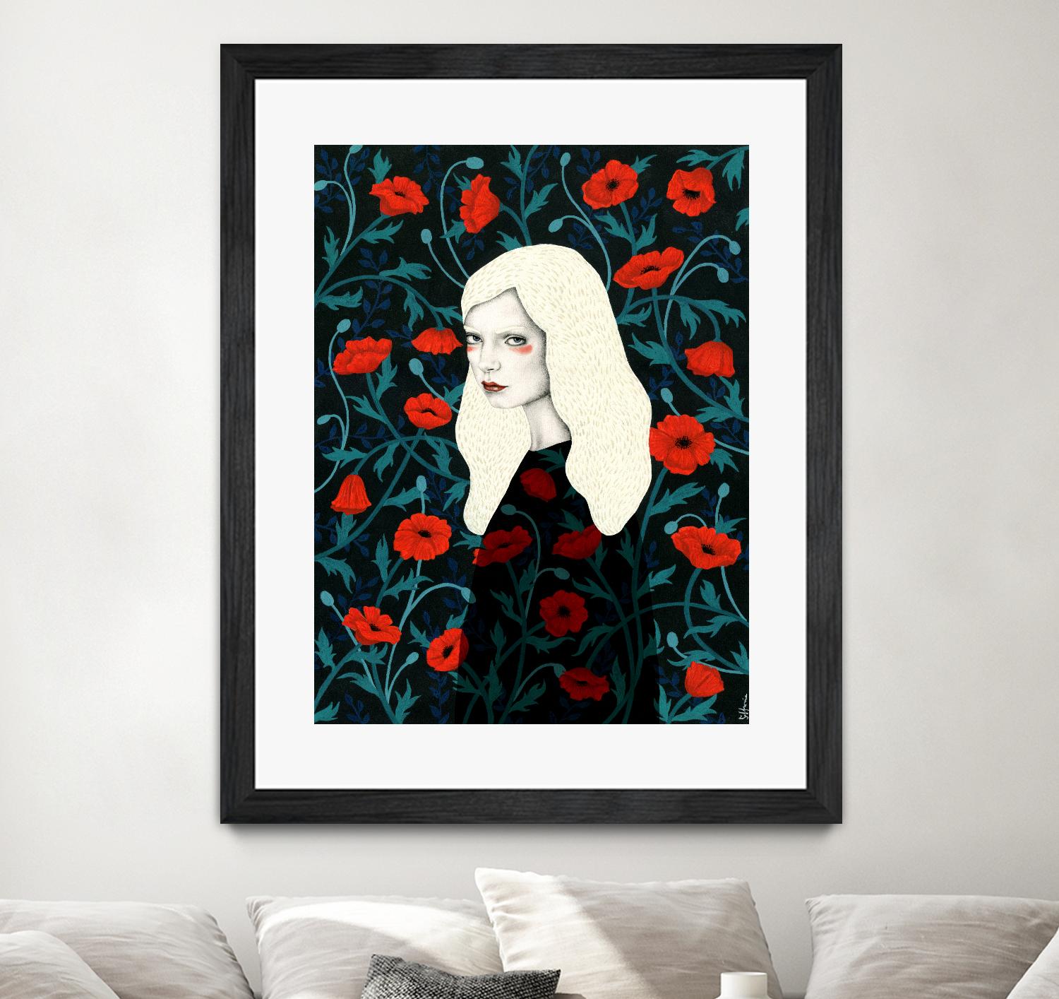 Poppy by Sofia Bonati on GIANT ART - red men and women