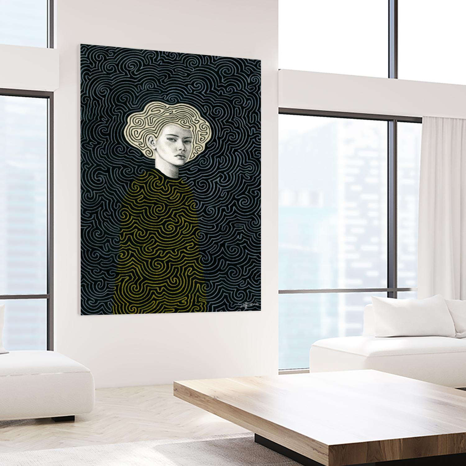 Vlada by Sofia Bonati on GIANT ART - yellow men and women