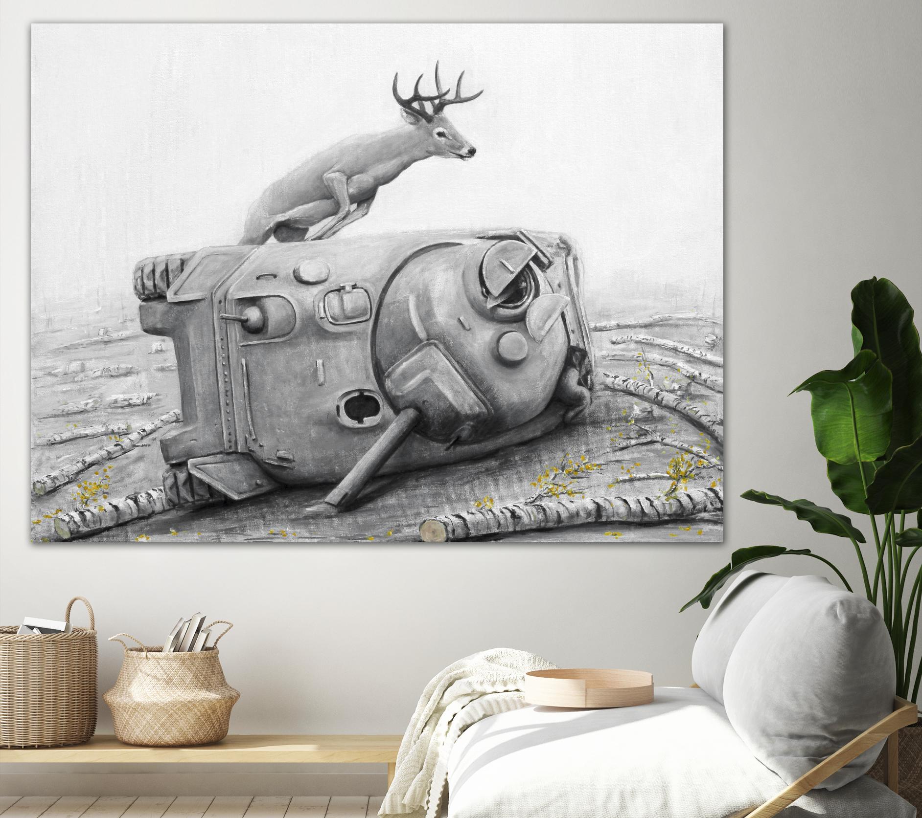 Artaud Deer by Ruben Carrasco on GIANT ART - black animals