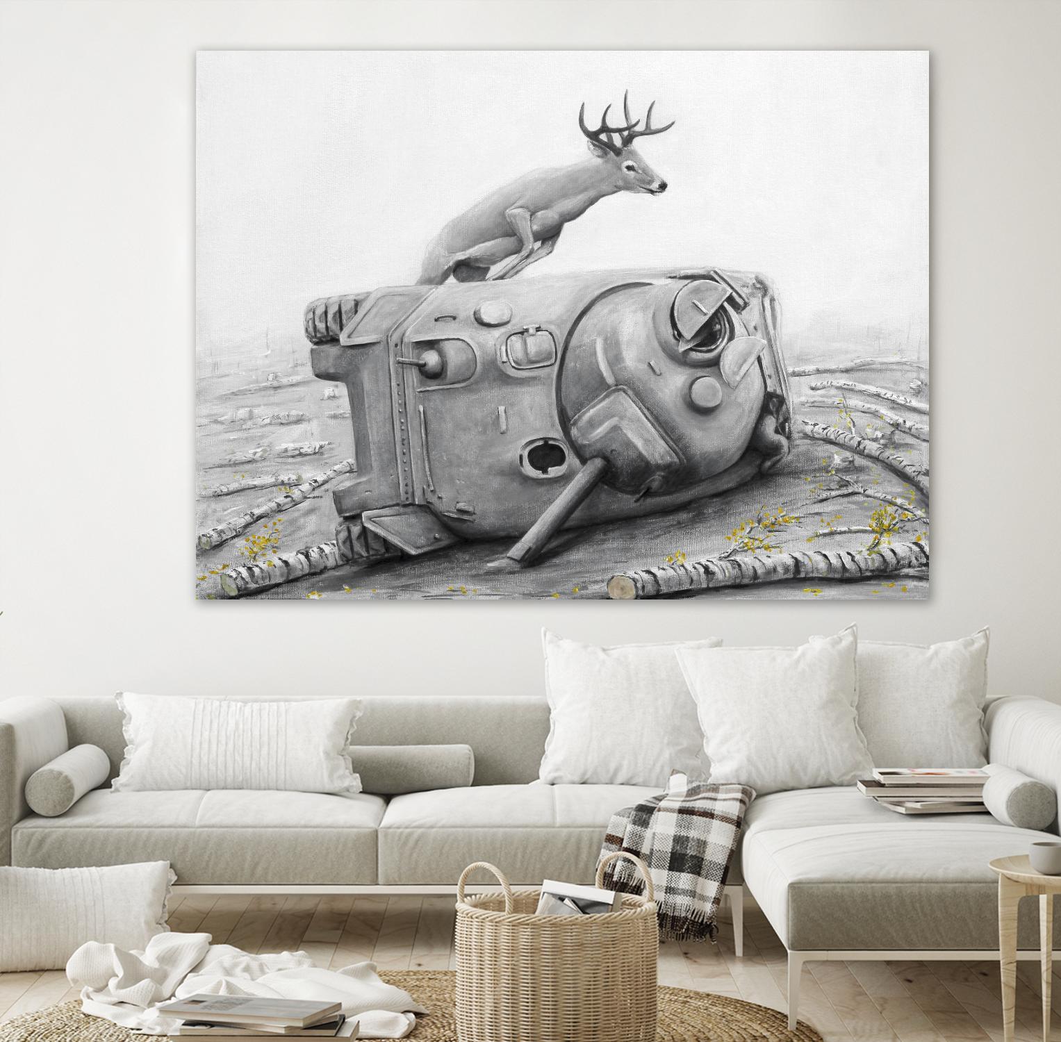 Artaud Deer by Ruben Carrasco on GIANT ART - black animals