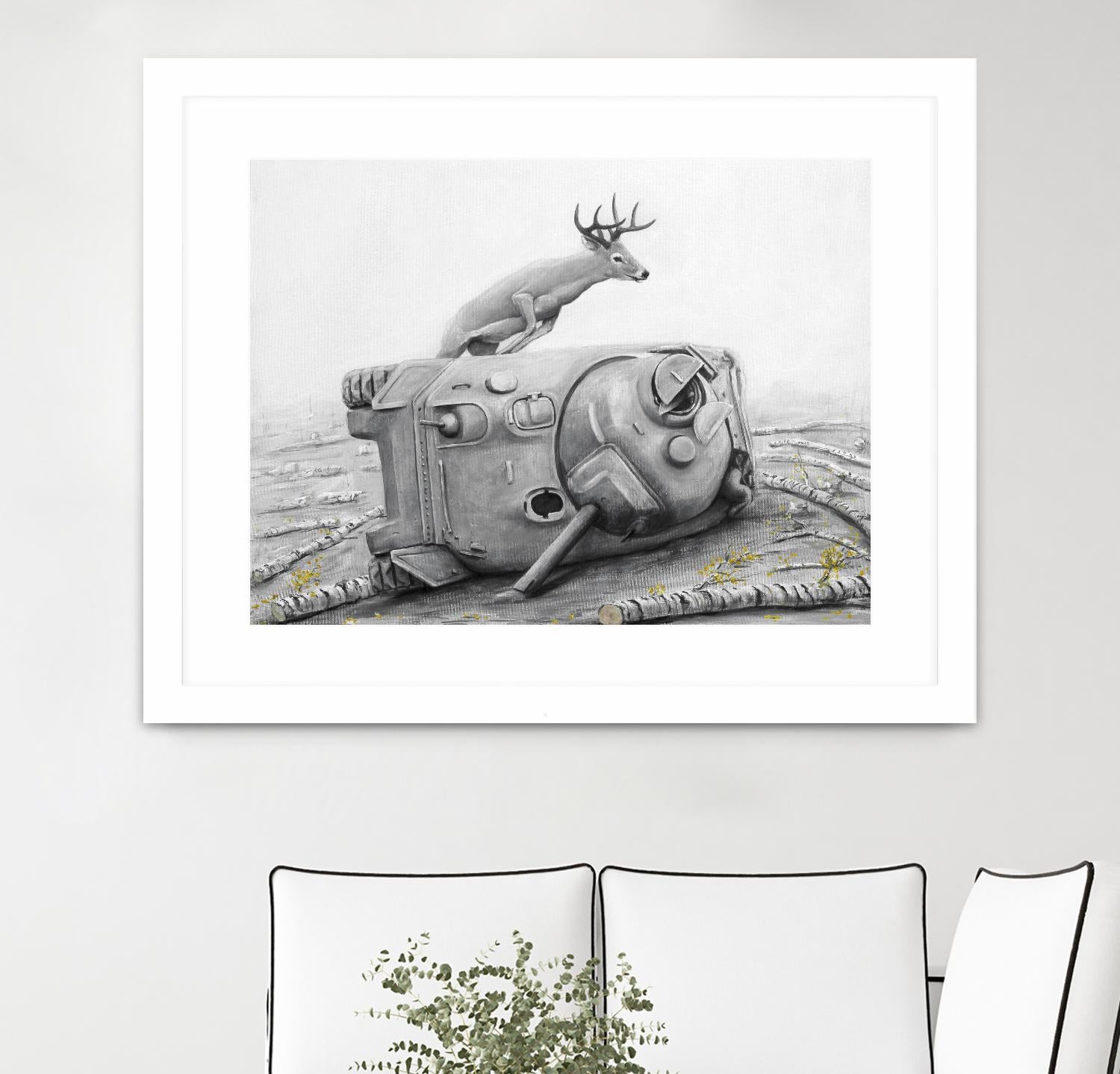 Artaud Deer by Ruben Carrasco on GIANT ART - black animals