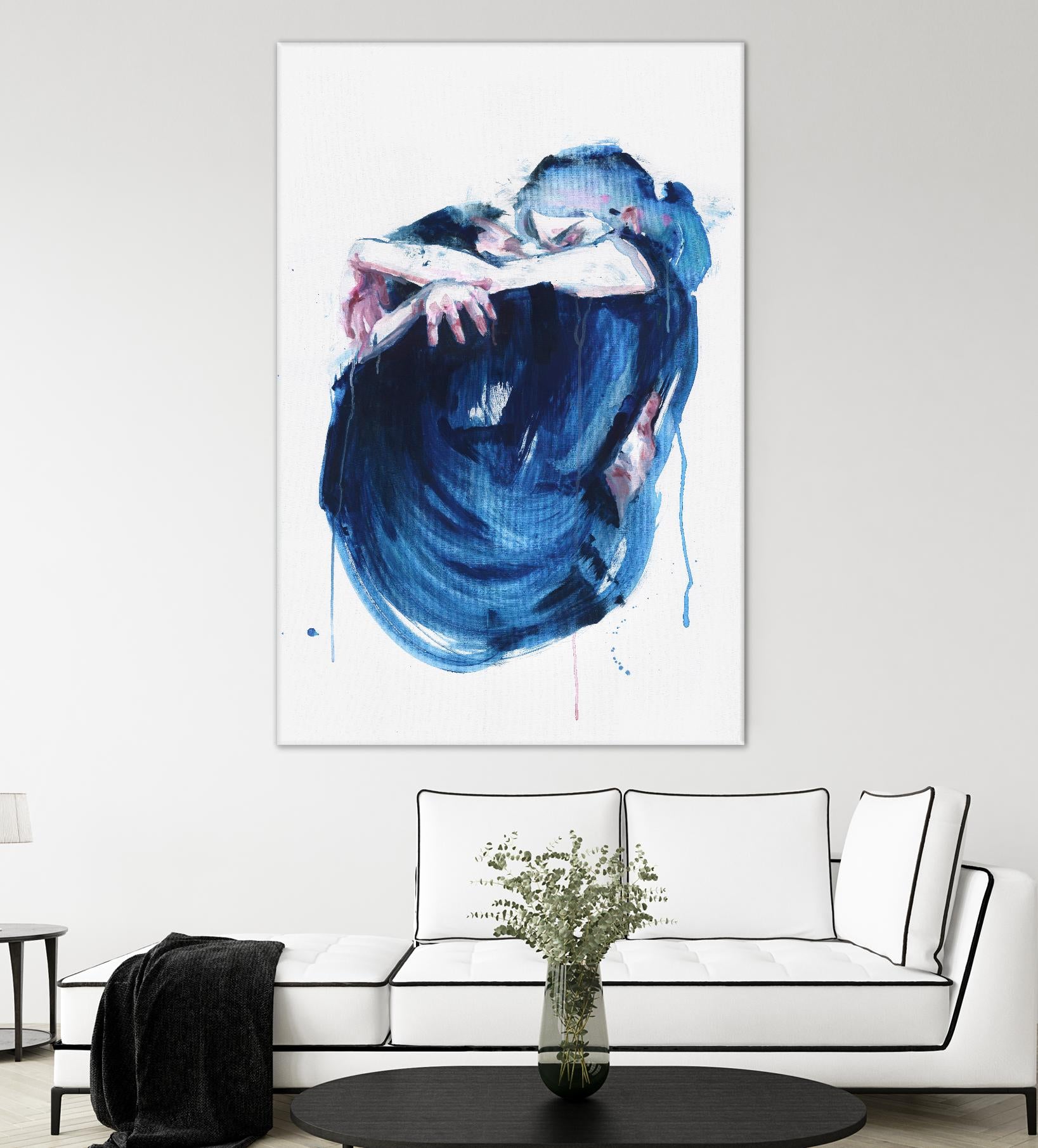 The Noise of the Sea by Agnes Cecile on GIANT ART - blue abstract