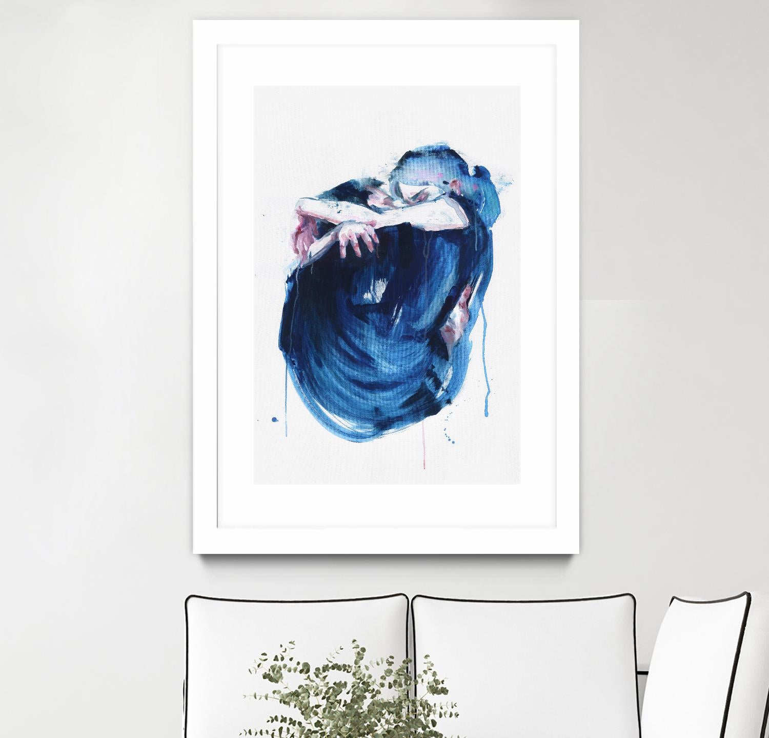 The Noise of the Sea by Agnes Cecile on GIANT ART - blue abstract