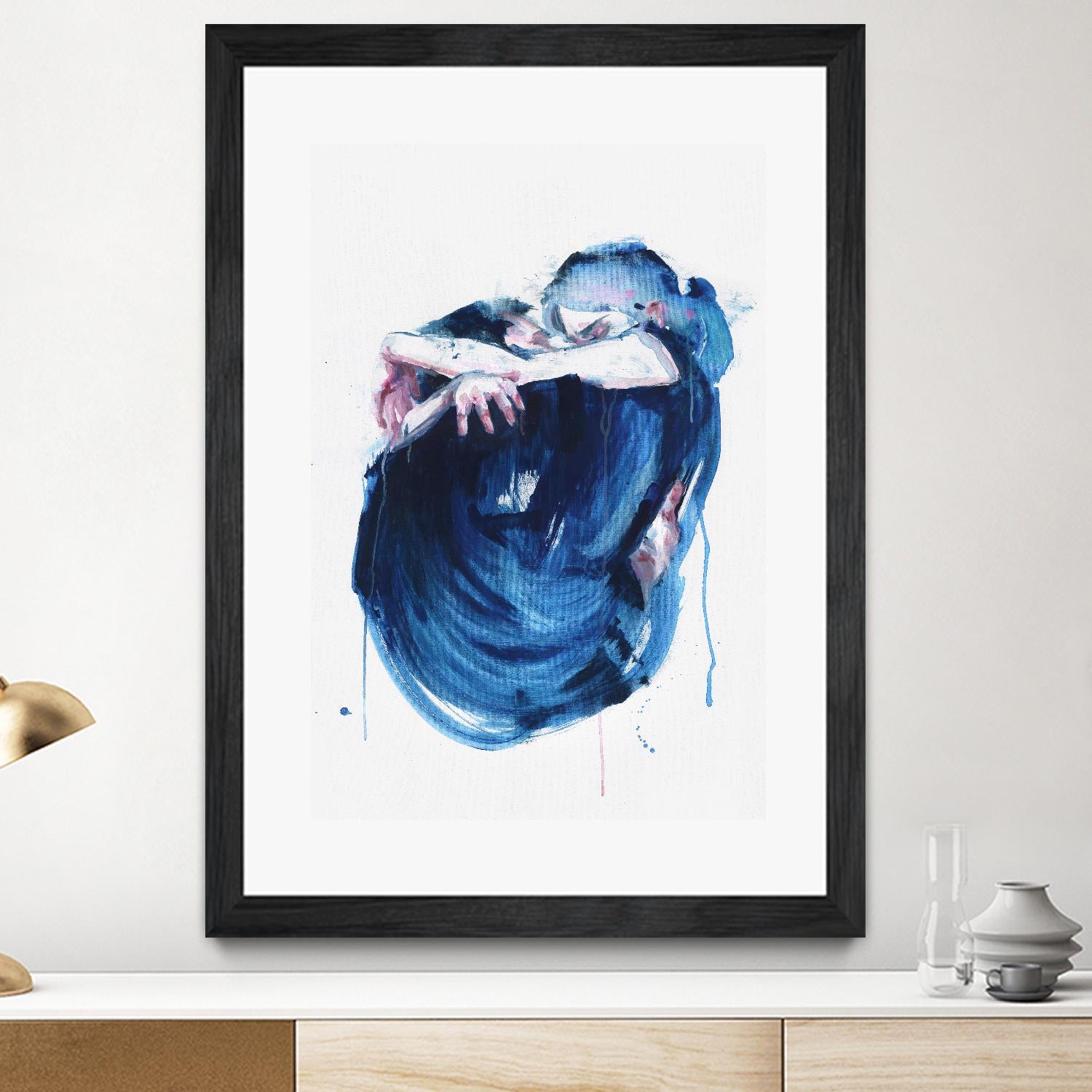 The Noise of the Sea by Agnes Cecile on GIANT ART - blue abstract