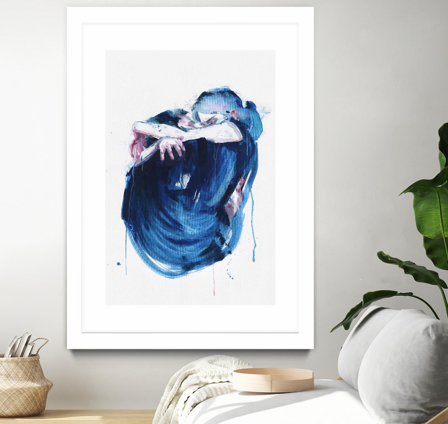 The Noise of the Sea by Agnes Cecile on GIANT ART - blue abstract
