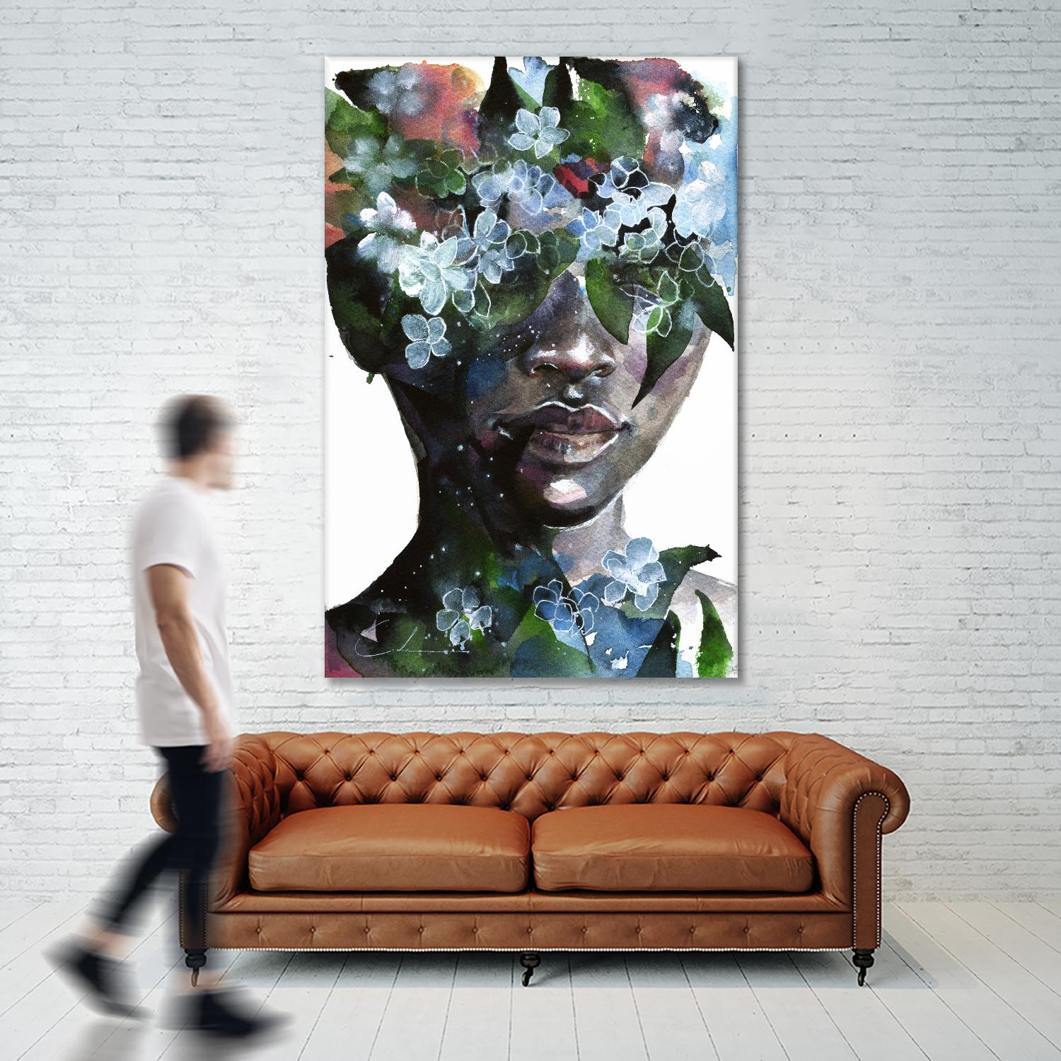 Garden II by Agnes Cecile on GIANT ART - green abstract